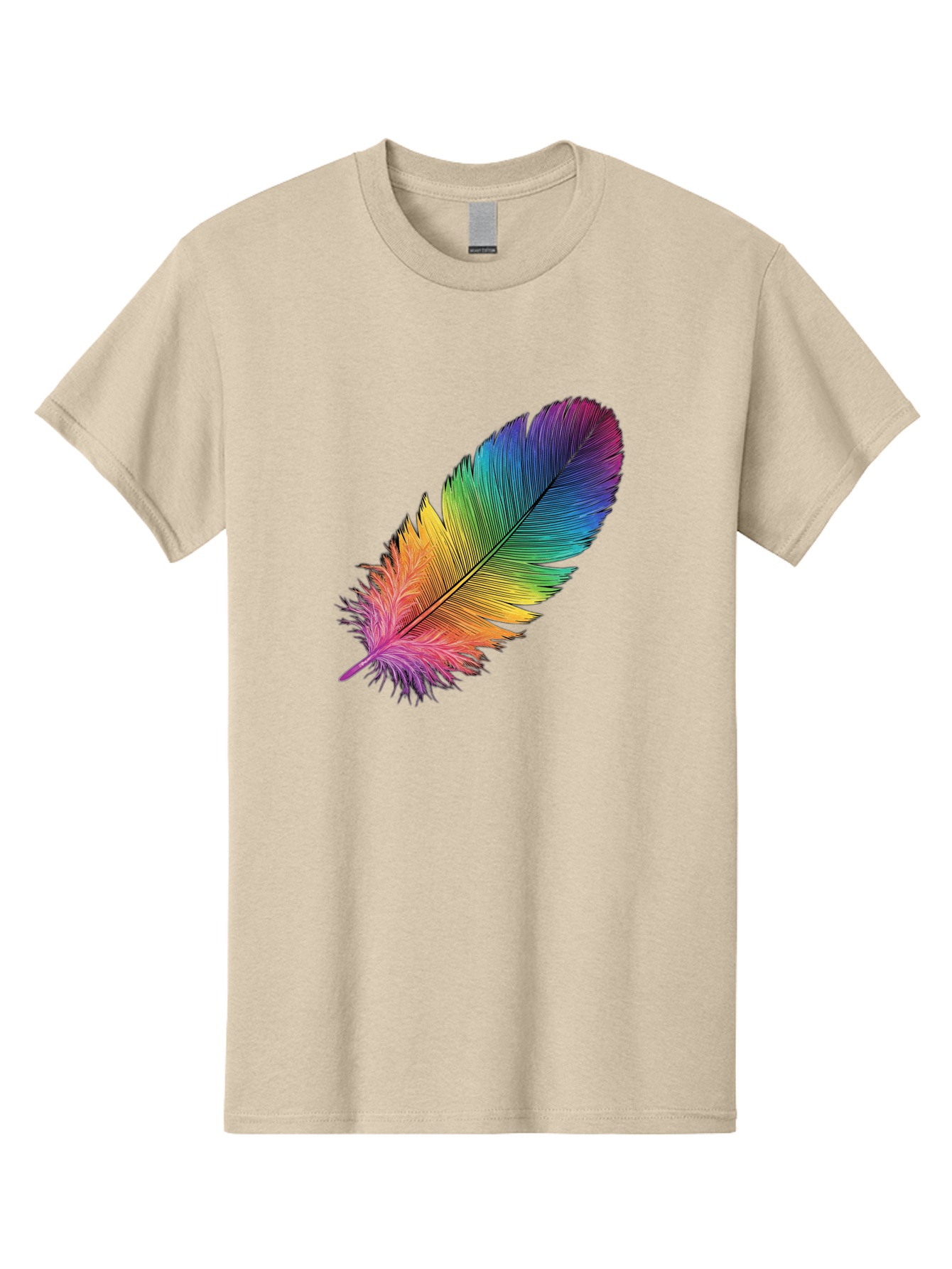 Rainbow-Feather-9 Men'S Graphic Tee, 100% Cotton, Comfortable Casual Summer Wear, Machine Washable, Vintage Camera, Old Camera, Antique Camera, Black Camera, Classic Photography, Photography Equipment, Nostalgic Device, Film Camera, Camera Art Baj232 9