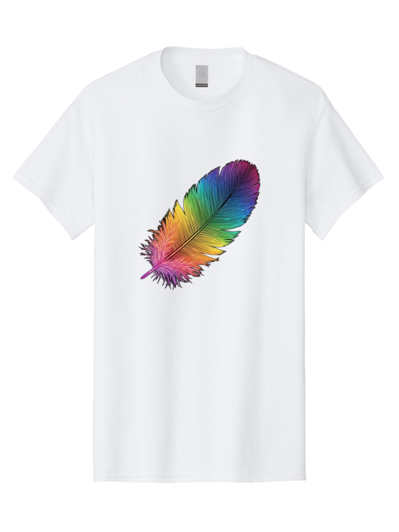 Rainbow-Feather-9 Men'S Graphic Tee, 100% Cotton, Comfortable Casual Summer Wear, Machine Washable, Vintage Camera, Old Camera, Antique Camera, Black Camera, Classic Photography, Photography Equipment, Nostalgic Device, Film Camera, Camera Art Baj232 5