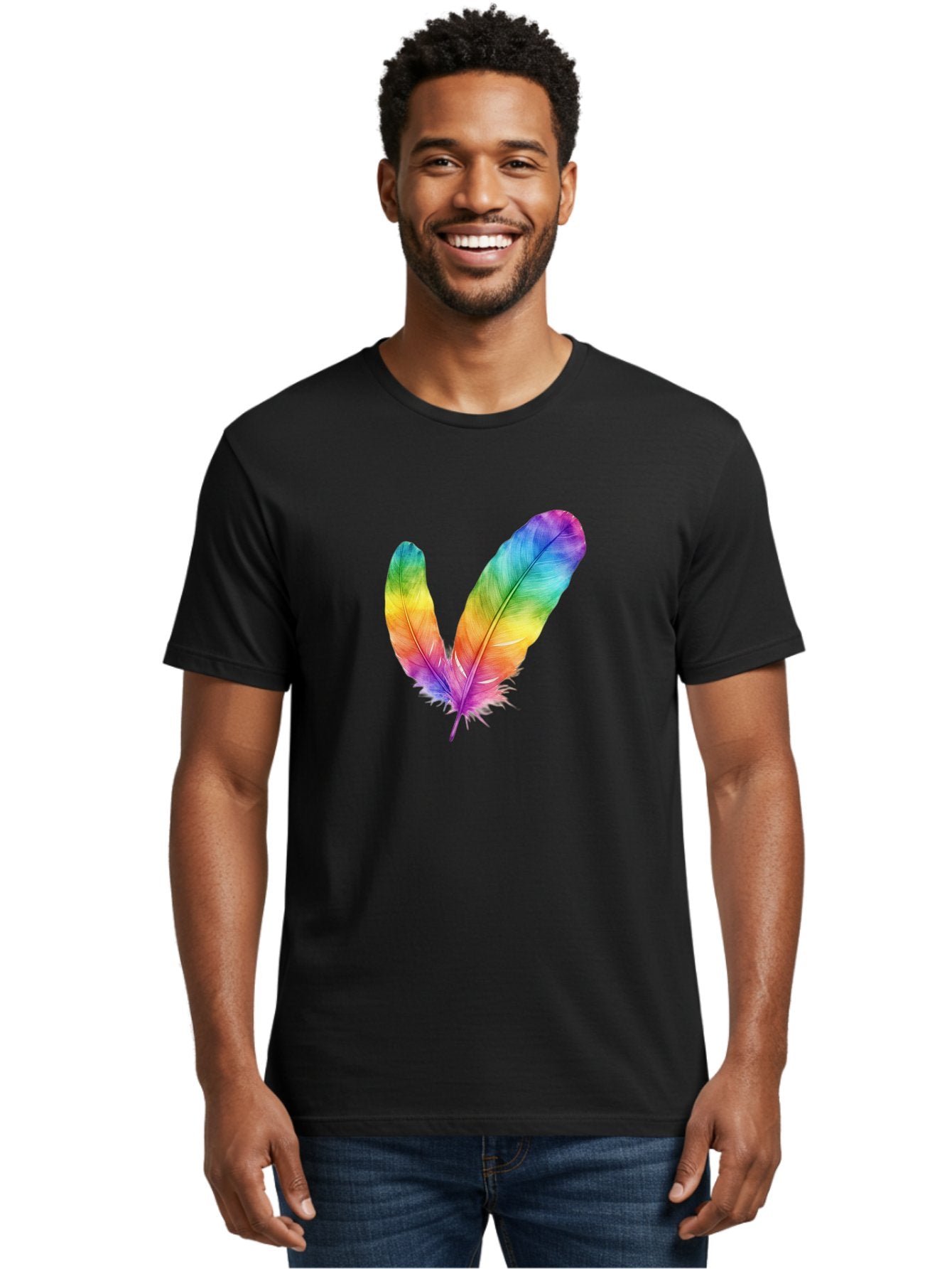 Rainbow-Feathers Men'S Graphic Tee, 100% Cotton, Comfortable Casual Summer Wear, Machine Washable, Vintage Camera, Old Camera, Antique Camera, Black Camera, Classic Photography, Photography Equipment, Nostalgic Device, Film Camera, Camera Art Baj234 26