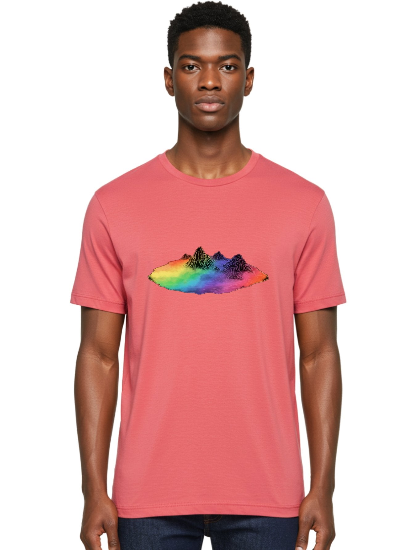 Rainbow-Mountains Men'S Graphic Tee, 100% Cotton, Comfortable Casual Summer Wear, Machine Washable, Vintage Camera, Old Camera, Antique Camera, Black Camera, Classic Photography, Photography Equipment, Nostalgic Device, Film Camera, Camera Art Baj237 24