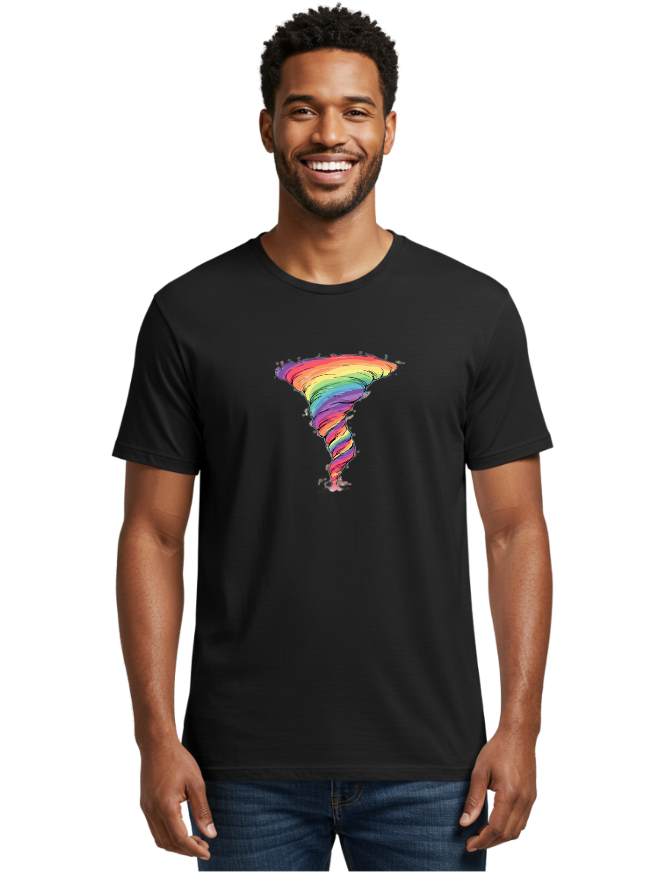 Rainbow-Tornado Men'S Graphic Tee, 100% Cotton, Comfortable Casual Summer Wear, Machine Washable, Vintage Camera, Old Camera, Antique Camera, Black Camera, Classic Photography, Photography Equipment, Nostalgic Device, Film Camera, Camera Art Baj239 19