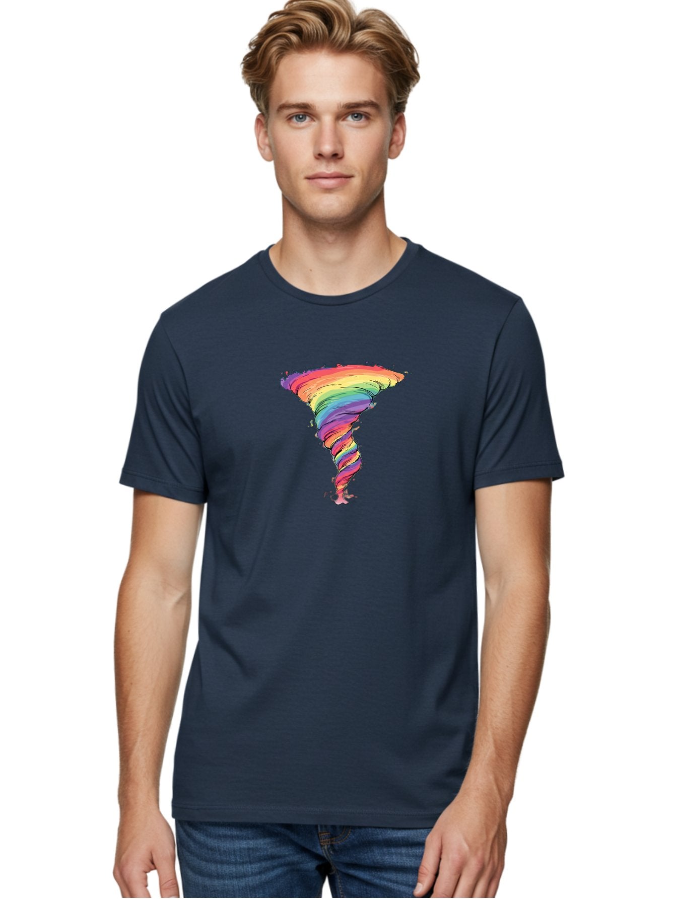 Rainbow-Tornado Men'S Graphic Tee, 100% Cotton, Comfortable Casual Summer Wear, Machine Washable, Vintage Camera, Old Camera, Antique Camera, Black Camera, Classic Photography, Photography Equipment, Nostalgic Device, Film Camera, Camera Art Baj239 19