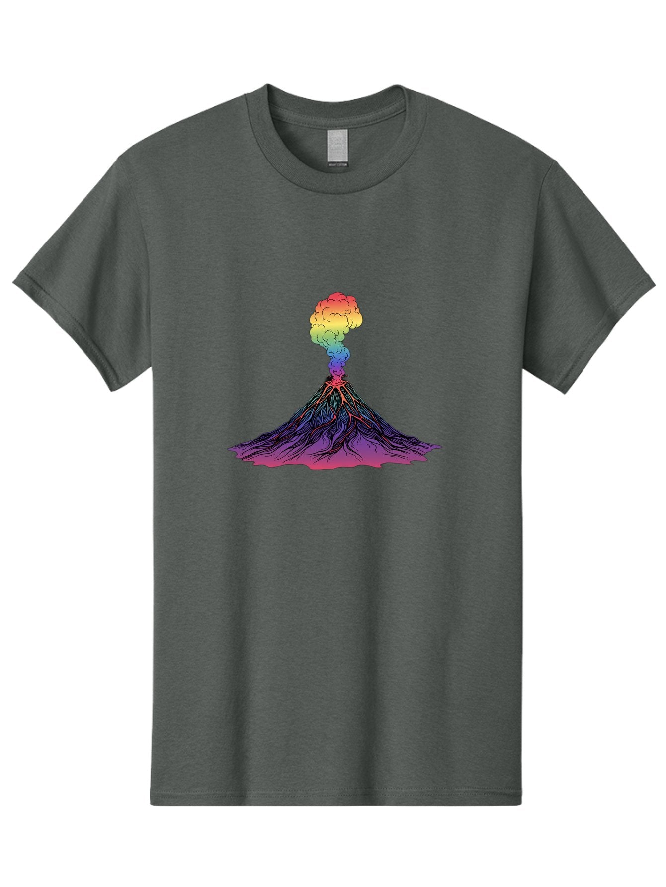 Rainbow-Volcano Men'S Graphic Tee, 100% Cotton, Comfortable Casual Summer Wear, Machine Washable, Vintage Camera, Old Camera, Antique Camera, Black Camera, Classic Photography, Photography Equipment, Nostalgic Device, Film Camera, Camera Art Baj240