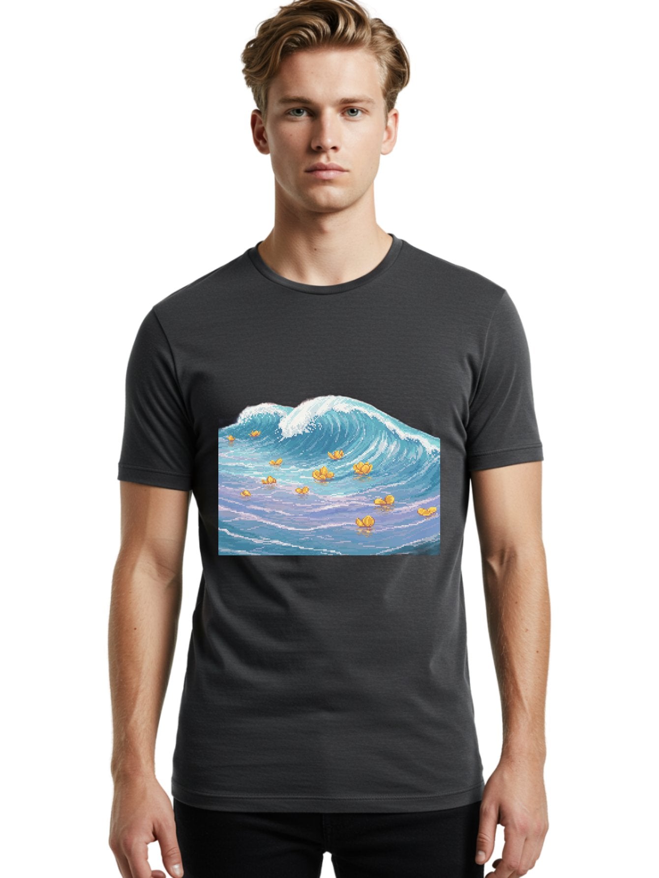 Rubber-Ducks-In-Wave Men'S Graphic Tee, 100% Cotton, Comfortable Casual Summer Wear, Machine Washable, Vintage Camera, Old Camera, Antique Camera, Black Camera, Classic Photography, Photography Equipment, Nostalgic Device, Film Camera, Baj245 29