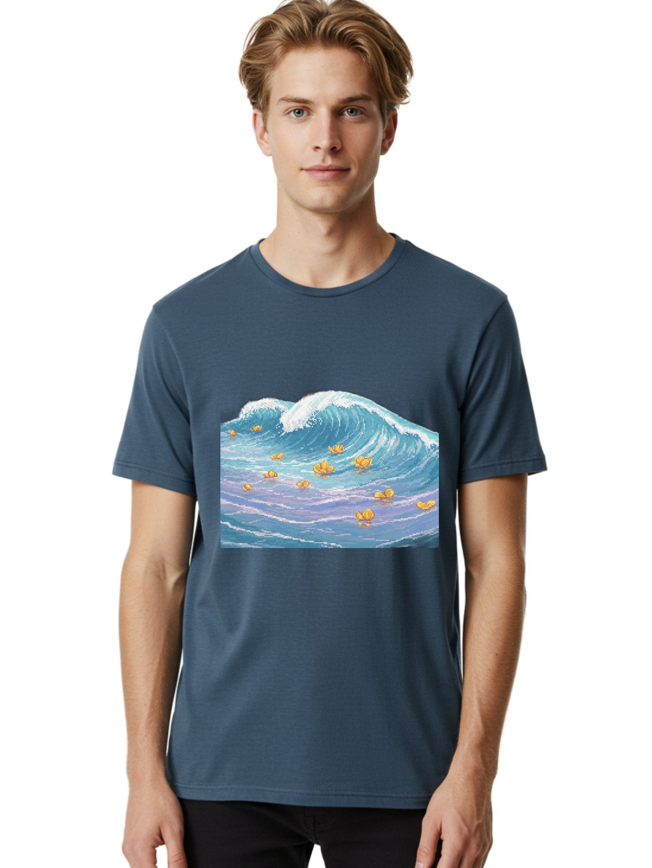 Rubber-Ducks-In-Wave Men'S Graphic Tee, 100% Cotton, Comfortable Casual Summer Wear, Machine Washable, Vintage Camera, Old Camera, Antique Camera, Black Camera, Classic Photography, Photography Equipment, Nostalgic Device, Film Camera, Baj245 30