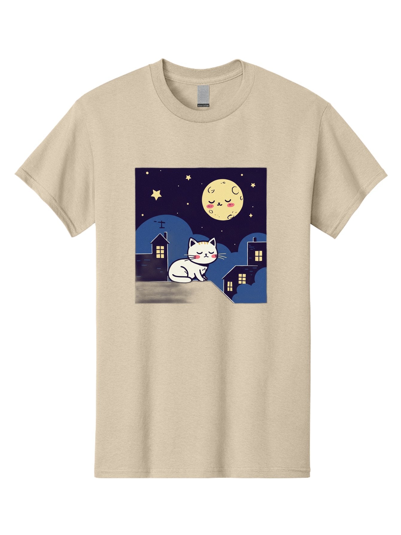 Sleeping-Cat-Under-Moonlight Men'S Graphic Tee, 100% Cotton, Comfortable Casual Summer Wear, Machine Washable, Vintage Camera, Old Camera, Antique Camera, Black Camera, Classic Photography, Photography Equipment, Nostalgic Device, Film Camera, Baj249 14