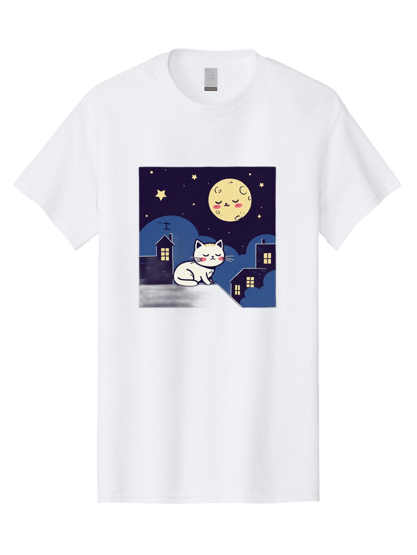 Sleeping-Cat-Under-Moonlight Men'S Graphic Tee, 100% Cotton, Comfortable Casual Summer Wear, Machine Washable, Vintage Camera, Old Camera, Antique Camera, Black Camera, Classic Photography, Photography Equipment, Nostalgic Device, Film Camera, Baj249 12