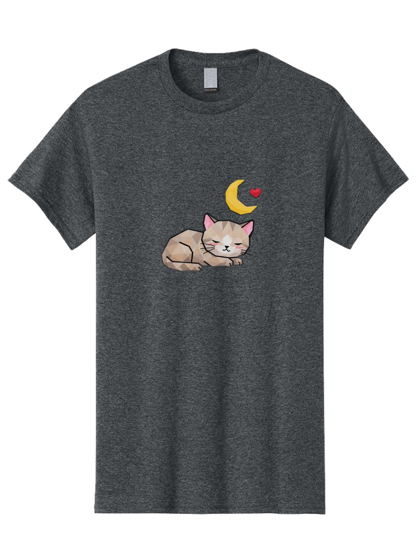 Sleeping-Cat-With-Moon-And-Heart Men'S Graphic Tee, 100% Cotton, Comfortable Casual Summer Wear, Machine Washable, Vintage Camera, Old Camera, Antique Camera, Black Camera, Classic Photography, Photography Equipment, Nostalgic Device, Baj250 12