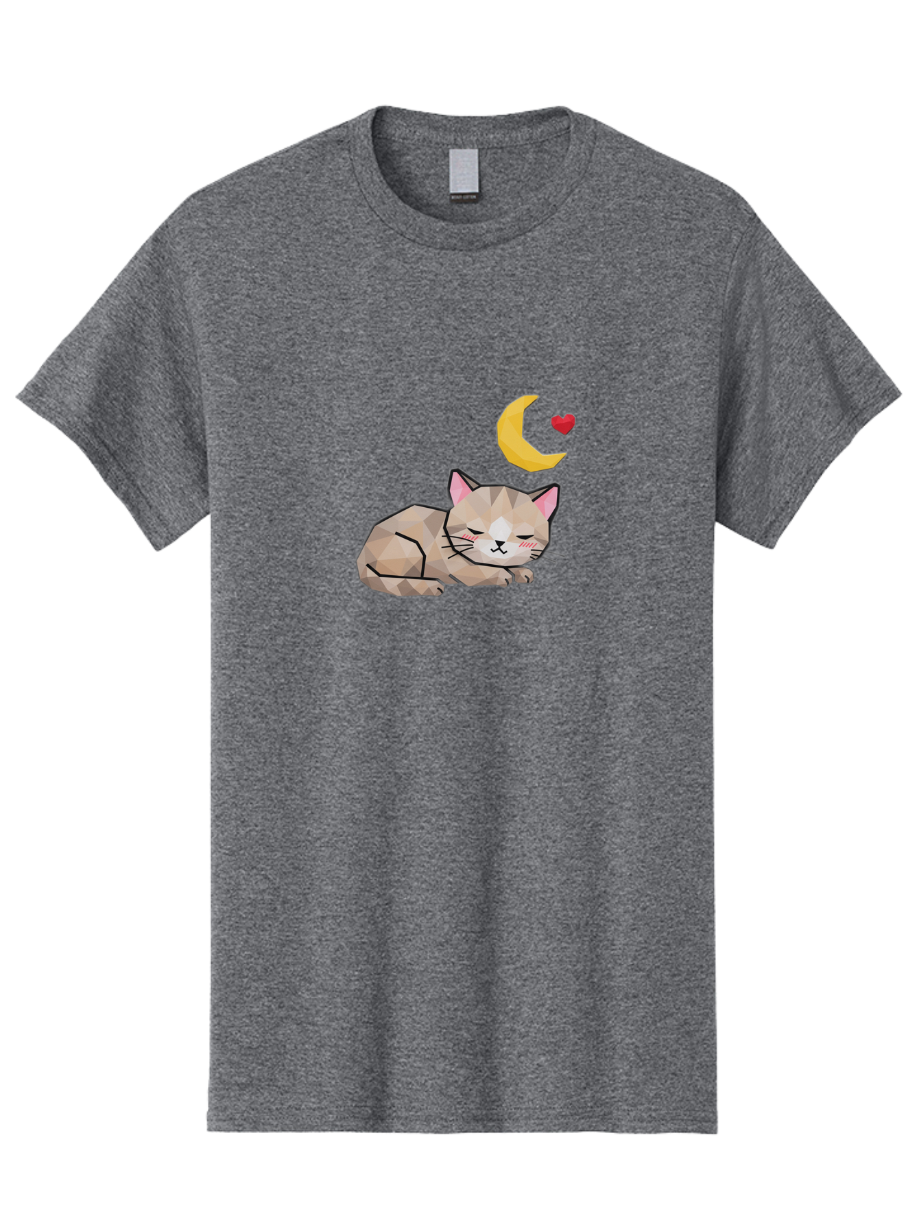 Sleeping-Cat-With-Moon-And-Heart Men'S Graphic Tee, 100% Cotton, Comfortable Casual Summer Wear, Machine Washable, Vintage Camera, Old Camera, Antique Camera, Black Camera, Classic Photography, Photography Equipment, Nostalgic Device, Baj250 8