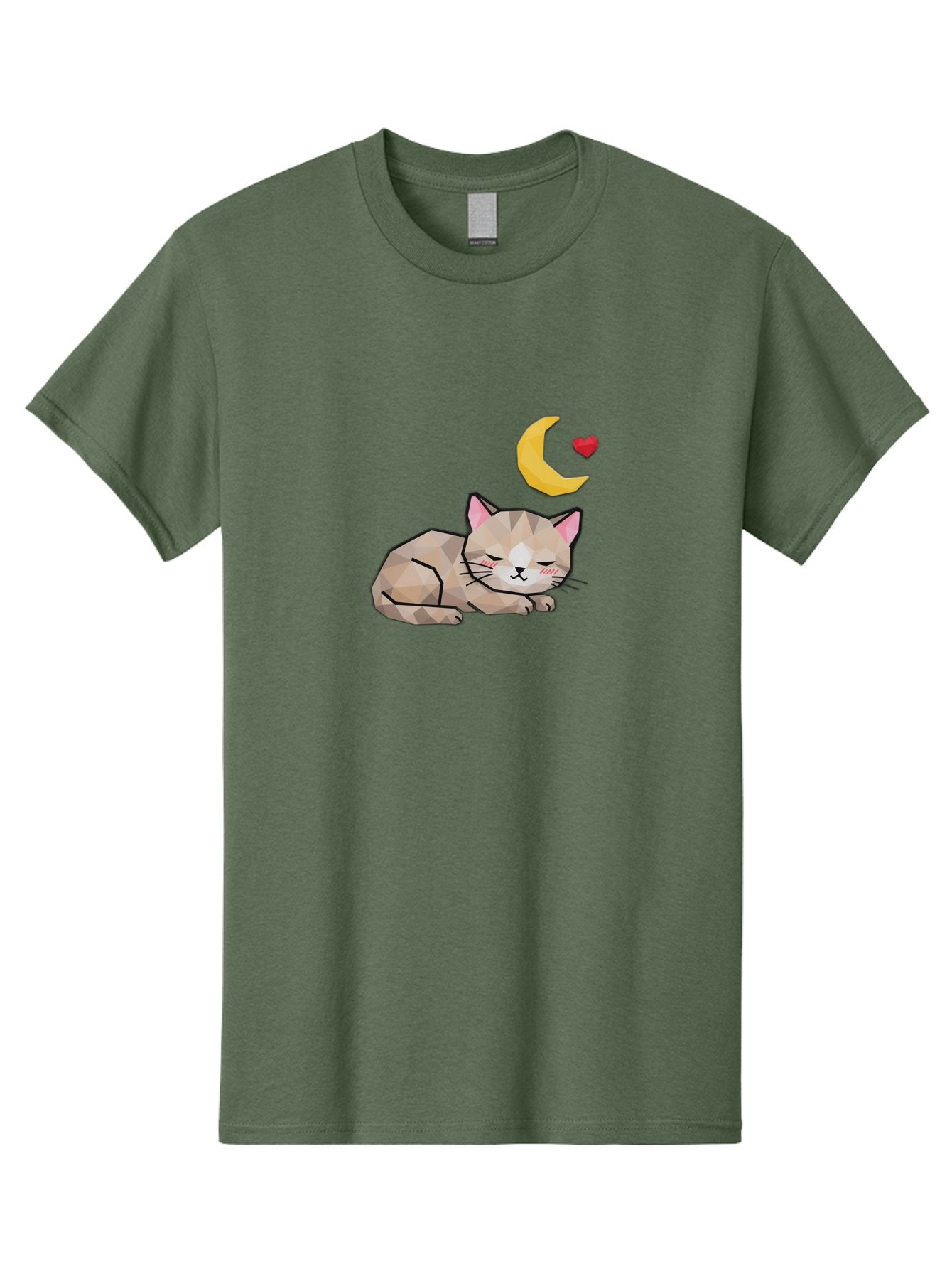 Sleeping-Cat-With-Moon-And-Heart Men'S Graphic Tee, 100% Cotton, Comfortable Casual Summer Wear, Machine Washable, Vintage Camera, Old Camera, Antique Camera, Black Camera, Classic Photography, Photography Equipment, Nostalgic Device, Baj250 8