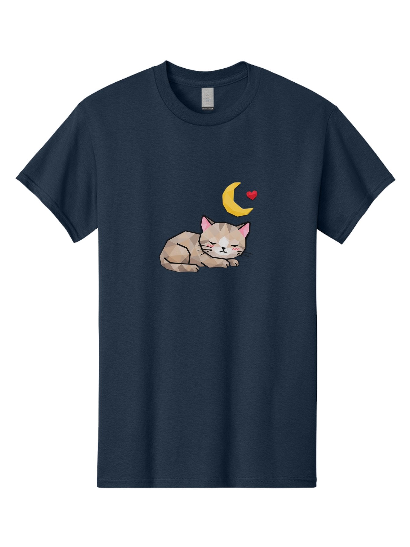 Sleeping-Cat-With-Moon-And-Heart Men'S Graphic Tee, 100% Cotton, Comfortable Casual Summer Wear, Machine Washable, Vintage Camera, Old Camera, Antique Camera, Black Camera, Classic Photography, Photography Equipment, Nostalgic Device, Baj250 3