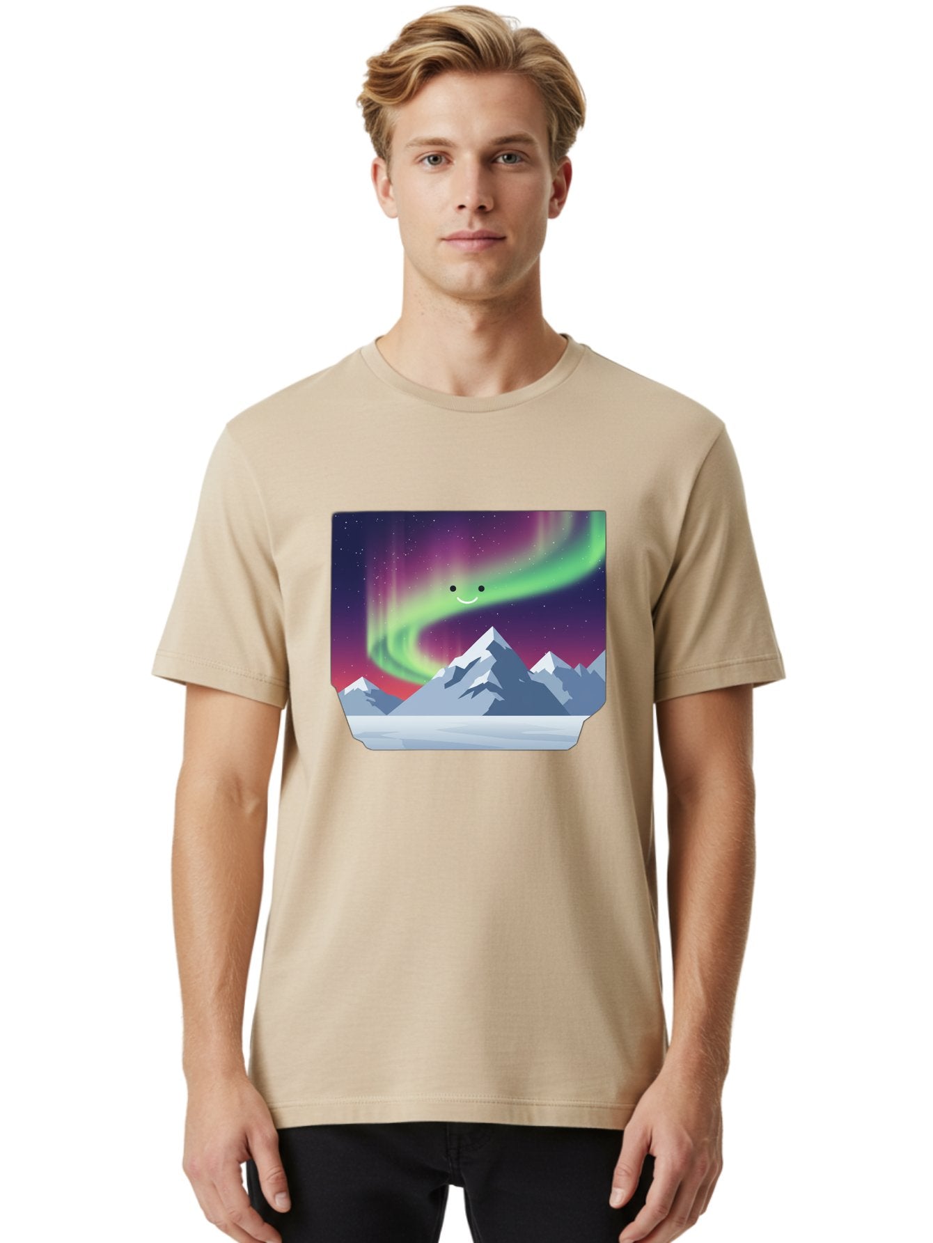 Smiling-Aurora-Borealis Men'S Graphic Tee, 100% Cotton, Comfortable Casual Summer Wear, Machine Washable, Vintage Camera, Old Camera, Antique Camera, Black Camera, Classic Photography, Photography Equipment, Nostalgic Device, Film Camera, Baj255 19