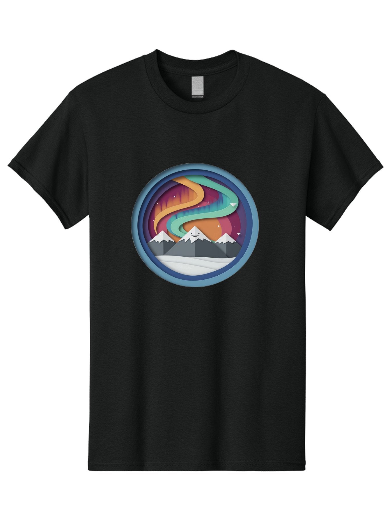 Stylized-Mountain-Landscape Men'S Graphic Tee, 100% Cotton, Comfortable Casual Summer Wear, Machine Washable, Vintage Camera, Old Camera, Antique Camera, Black Camera, Classic Photography, Photography Equipment, Nostalgic Device, Film Camera, Baj263 11