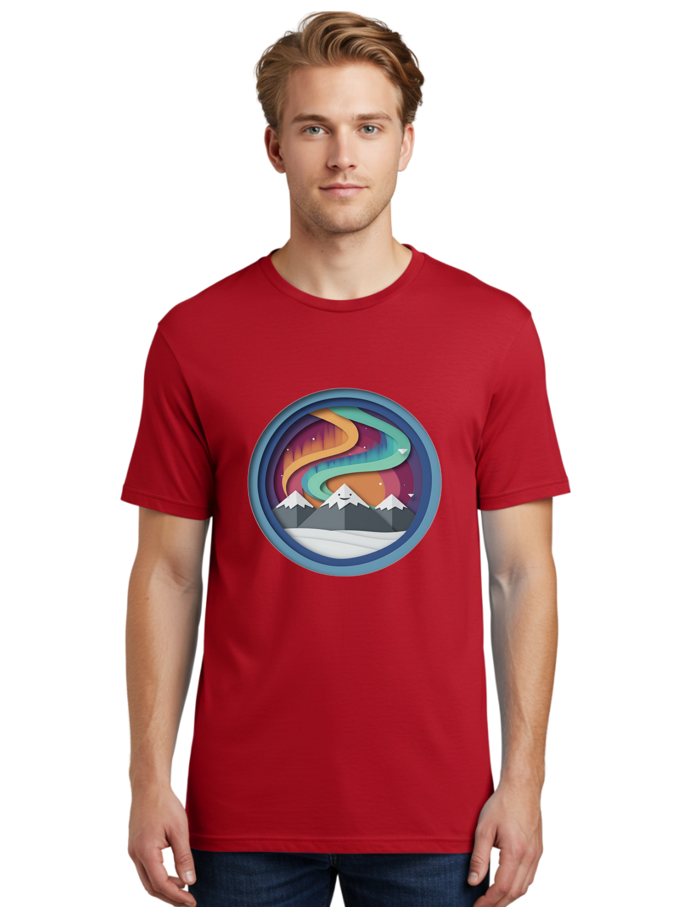 Stylized-Mountain-Landscape Men'S Graphic Tee, 100% Cotton, Comfortable Casual Summer Wear, Machine Washable, Vintage Camera, Old Camera, Antique Camera, Black Camera, Classic Photography, Photography Equipment, Nostalgic Device, Film Camera, Baj263 17