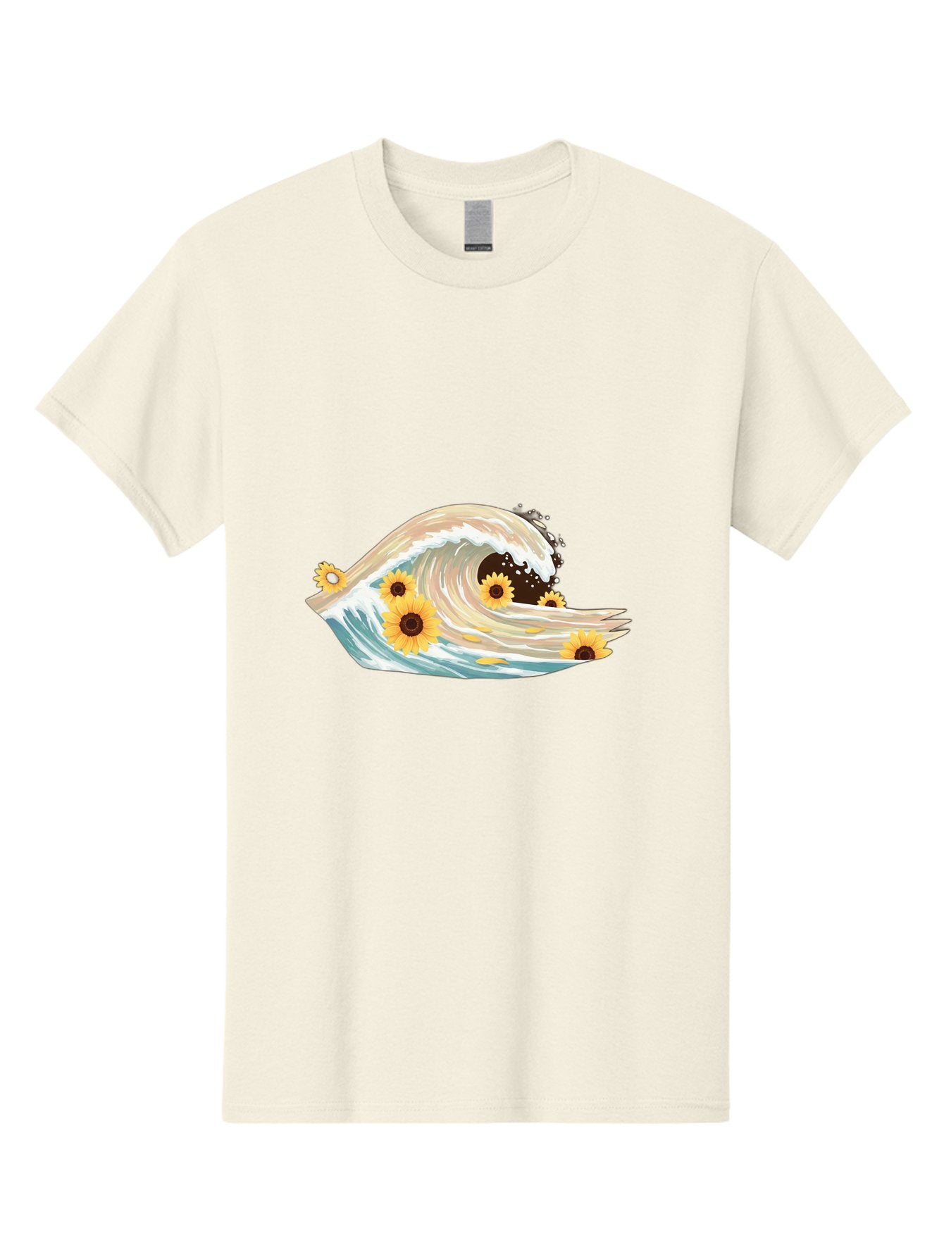 Sunflowers-In-Wave Men'S Graphic Tee, 100% Cotton, Comfortable Casual Summer Wear, Machine Washable, Vintage Camera, Old Camera, Antique Camera, Black Camera, Classic Photography, Photography Equipment, Nostalgic Device, Film Camera, Baj264 6