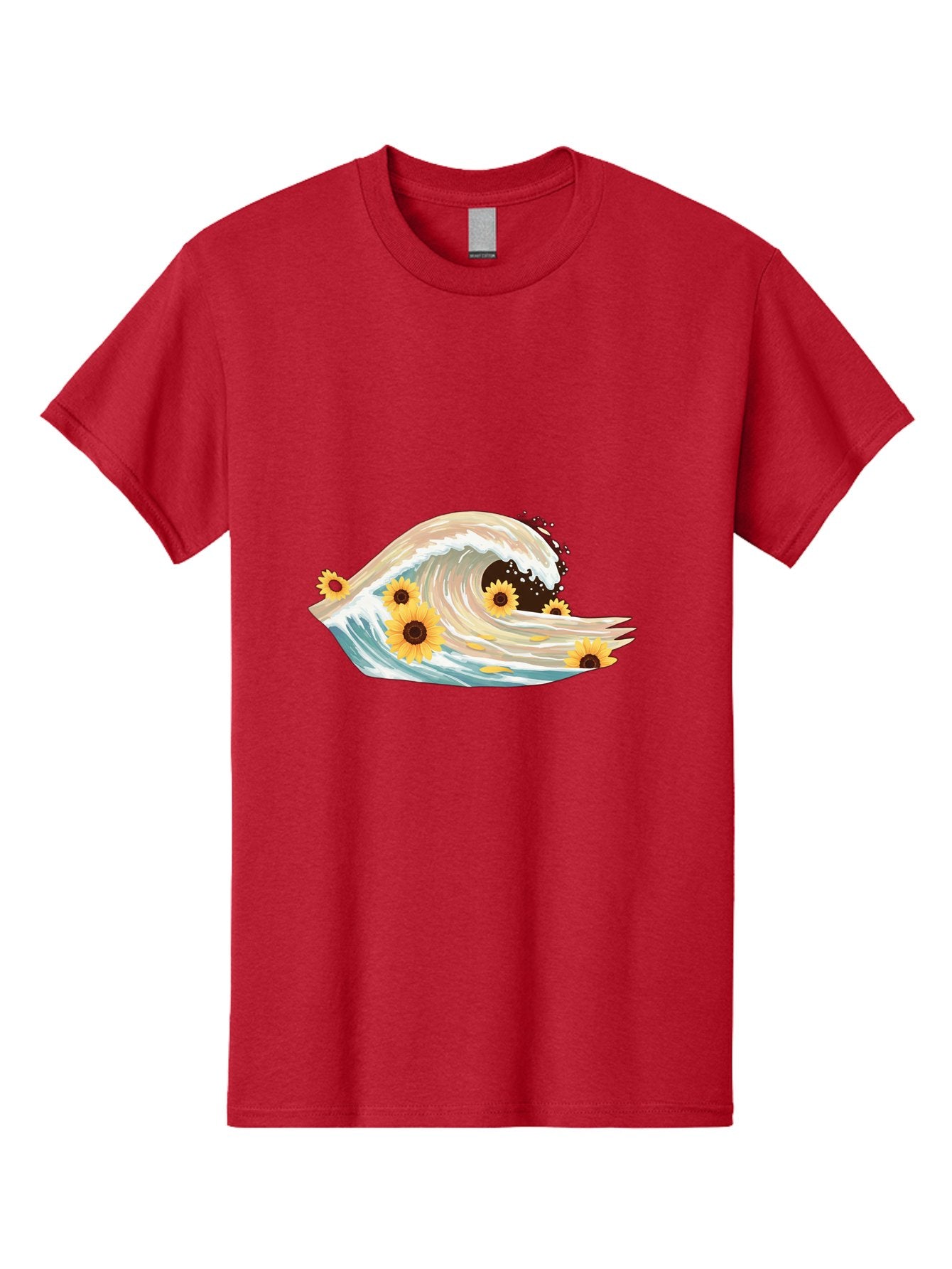 Sunflowers-In-Wave Men'S Graphic Tee, 100% Cotton, Comfortable Casual Summer Wear, Machine Washable, Vintage Camera, Old Camera, Antique Camera, Black Camera, Classic Photography, Photography Equipment, Nostalgic Device, Film Camera, Baj264