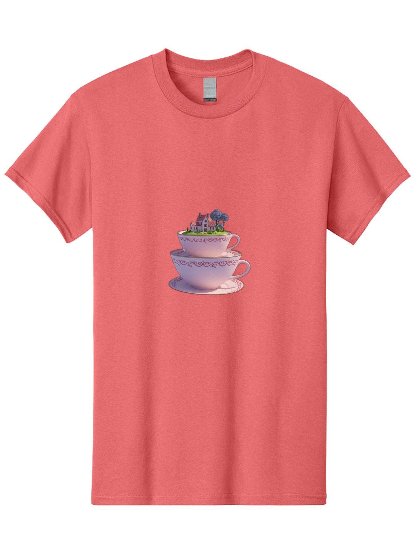Teacups-With-Cottage Men'S Graphic Tee, 100% Cotton, Comfortable Casual Summer Wear, Machine Washable, Vintage Camera, Old Camera, Antique Camera, Black Camera, Classic Photography, Photography Equipment, Nostalgic Device, Film Camera, Baj265