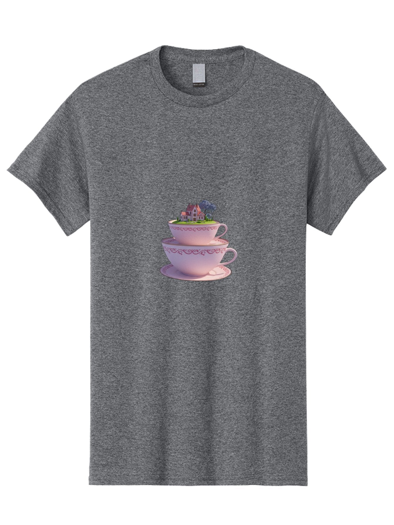 Teacups-With-Cottage Men'S Graphic Tee, 100% Cotton, Comfortable Casual Summer Wear, Machine Washable, Vintage Camera, Old Camera, Antique Camera, Black Camera, Classic Photography, Photography Equipment, Nostalgic Device, Film Camera, Baj265 3