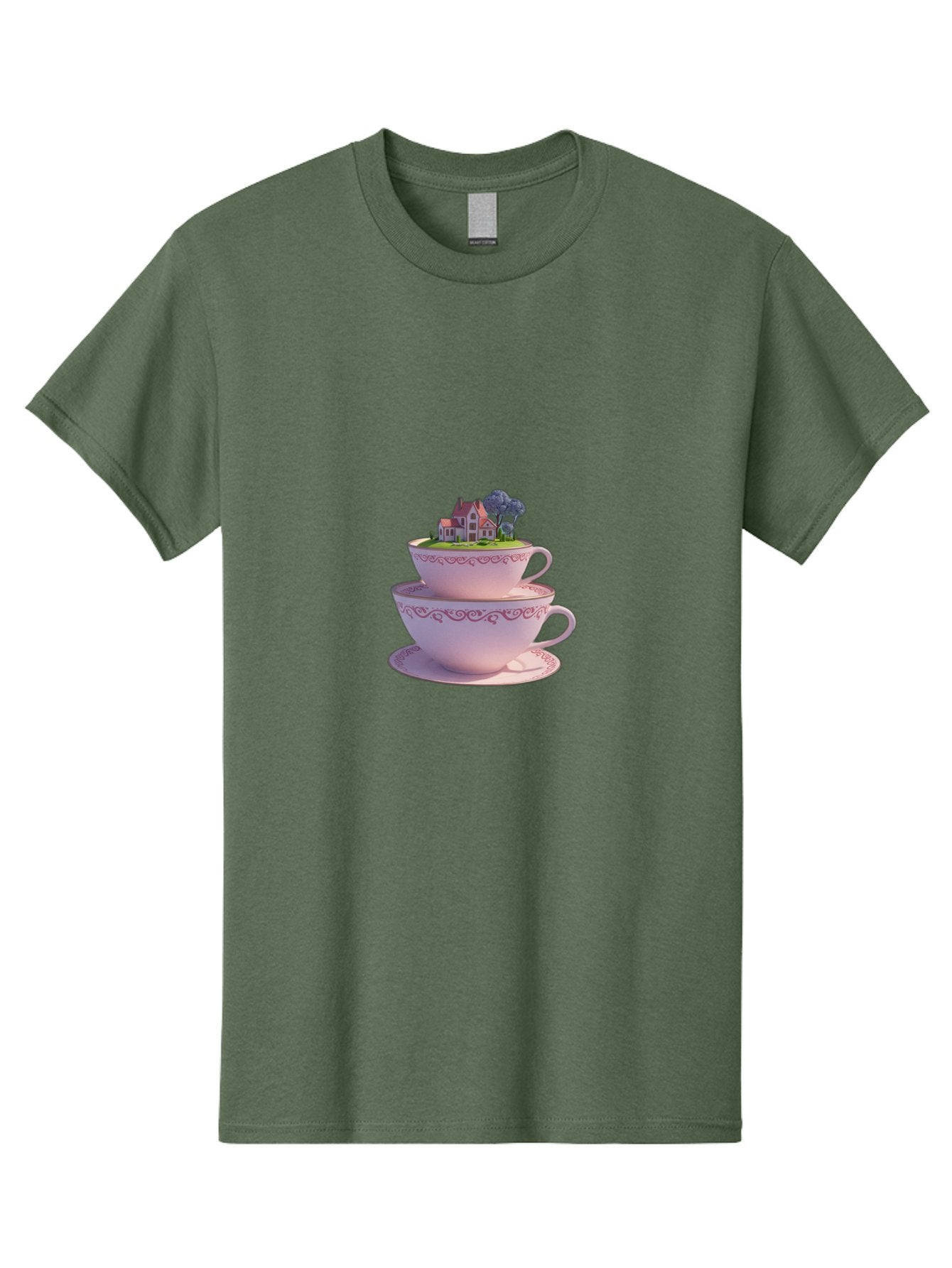 Teacups-With-Cottage Men'S Graphic Tee, 100% Cotton, Comfortable Casual Summer Wear, Machine Washable, Vintage Camera, Old Camera, Antique Camera, Black Camera, Classic Photography, Photography Equipment, Nostalgic Device, Film Camera, Baj265 15