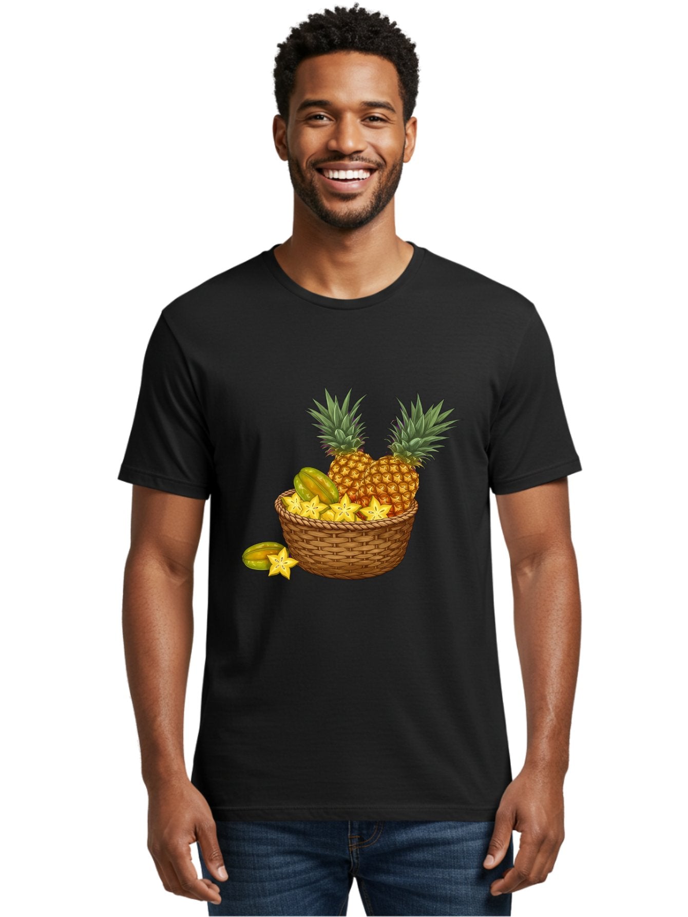 Tropical-Fruits-Basket Men'S Graphic Tee, 100% Cotton, Comfortable Casual Summer Wear, Machine Washable, Vintage Camera, Old Camera, Antique Camera, Black Camera, Classic Photography, Photography Equipment, Nostalgic Device, Film Camera, Baj279 24
