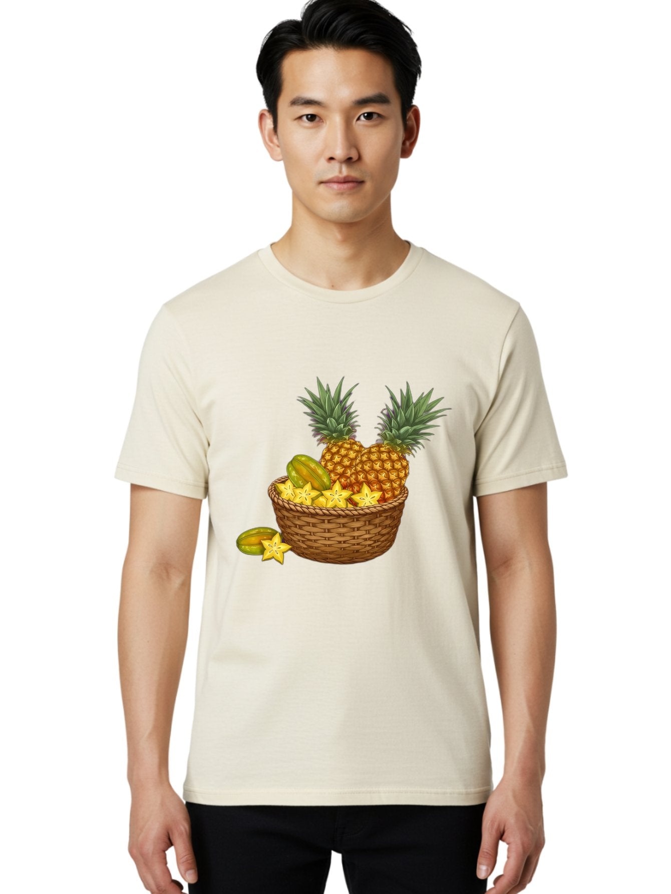 Tropical-Fruits-Basket Men'S Graphic Tee, 100% Cotton, Comfortable Casual Summer Wear, Machine Washable, Vintage Camera, Old Camera, Antique Camera, Black Camera, Classic Photography, Photography Equipment, Nostalgic Device, Film Camera, Baj279 19
