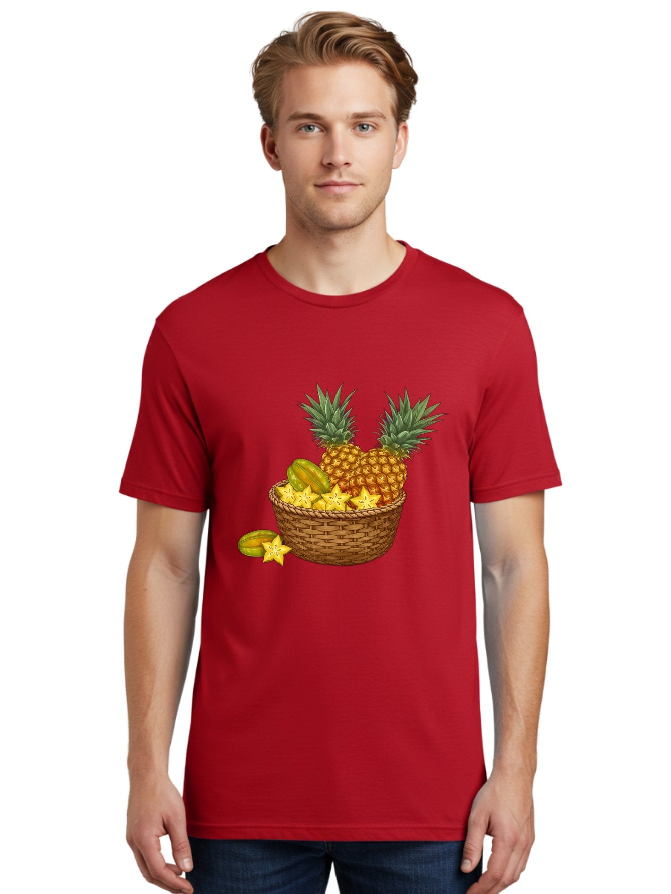 Tropical-Fruits-Basket Men'S Graphic Tee, 100% Cotton, Comfortable Casual Summer Wear, Machine Washable, Vintage Camera, Old Camera, Antique Camera, Black Camera, Classic Photography, Photography Equipment, Nostalgic Device, Film Camera, Baj279 22
