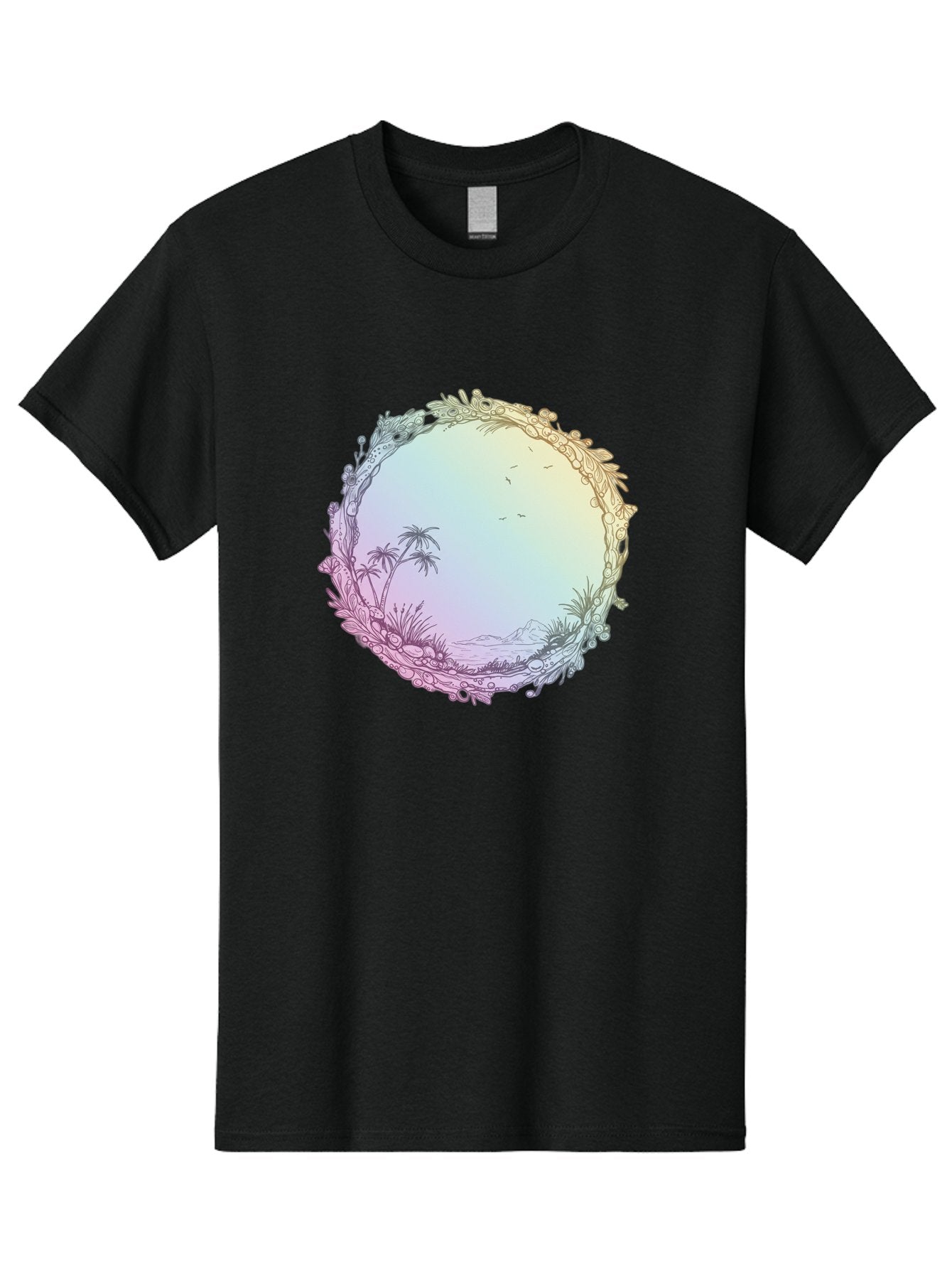 Tropical-Landscape Men'S Graphic Tee, 100% Cotton, Comfortable Casual Summer Wear, Machine Washable, Vintage Camera, Old Camera, Antique Camera, Black Camera, Classic Photography, Photography Equipment, Nostalgic Device, Film Camera, Baj280 9