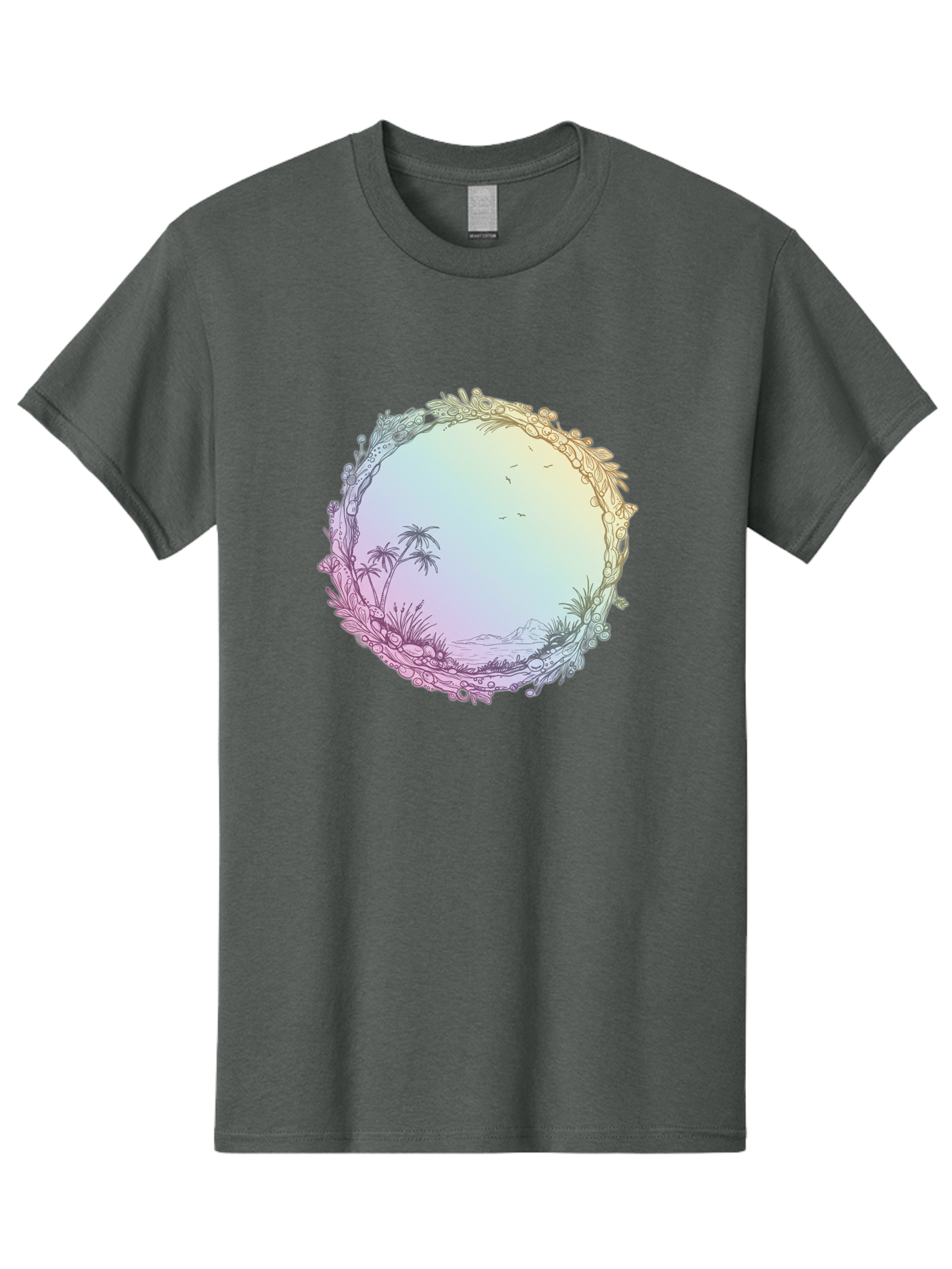 Tropical-Landscape Men'S Graphic Tee, 100% Cotton, Comfortable Casual Summer Wear, Machine Washable, Vintage Camera, Old Camera, Antique Camera, Black Camera, Classic Photography, Photography Equipment, Nostalgic Device, Film Camera, Baj280 8