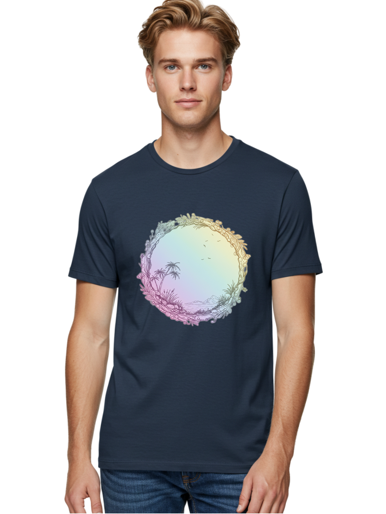Tropical-Landscape Men'S Graphic Tee, 100% Cotton, Comfortable Casual Summer Wear, Machine Washable, Vintage Camera, Old Camera, Antique Camera, Black Camera, Classic Photography, Photography Equipment, Nostalgic Device, Film Camera, Baj280 19
