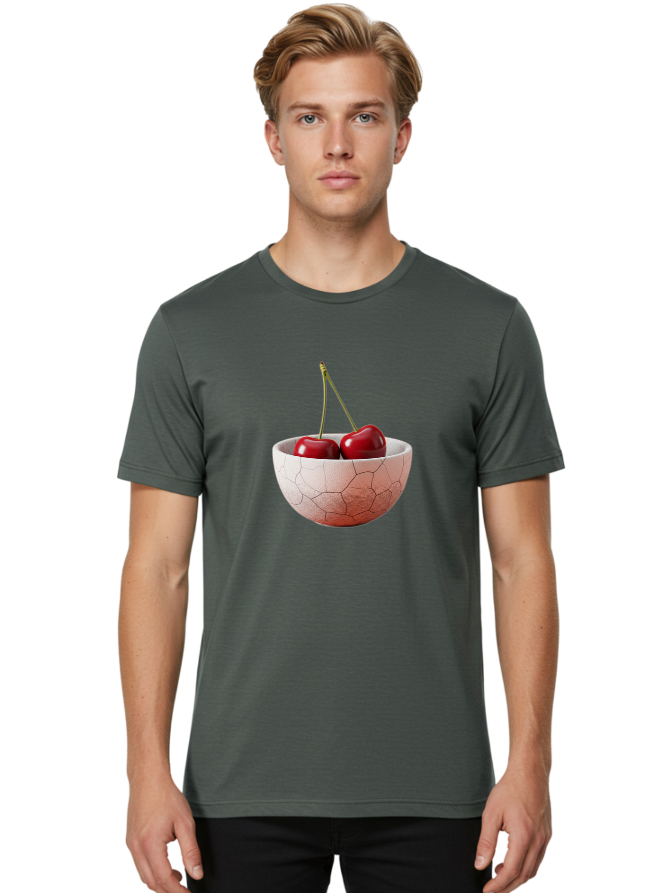 Two-Cherries-In-Cracked-Bowl Men'S Graphic Tee, 100% Cotton, Comfortable Casual Summer Wear, Machine Washable, Vintage Camera, Old Camera, Antique Camera, Black Camera, Classic Photography, Photography Equipment, Nostalgic Device, Film Camera, Baj281 30