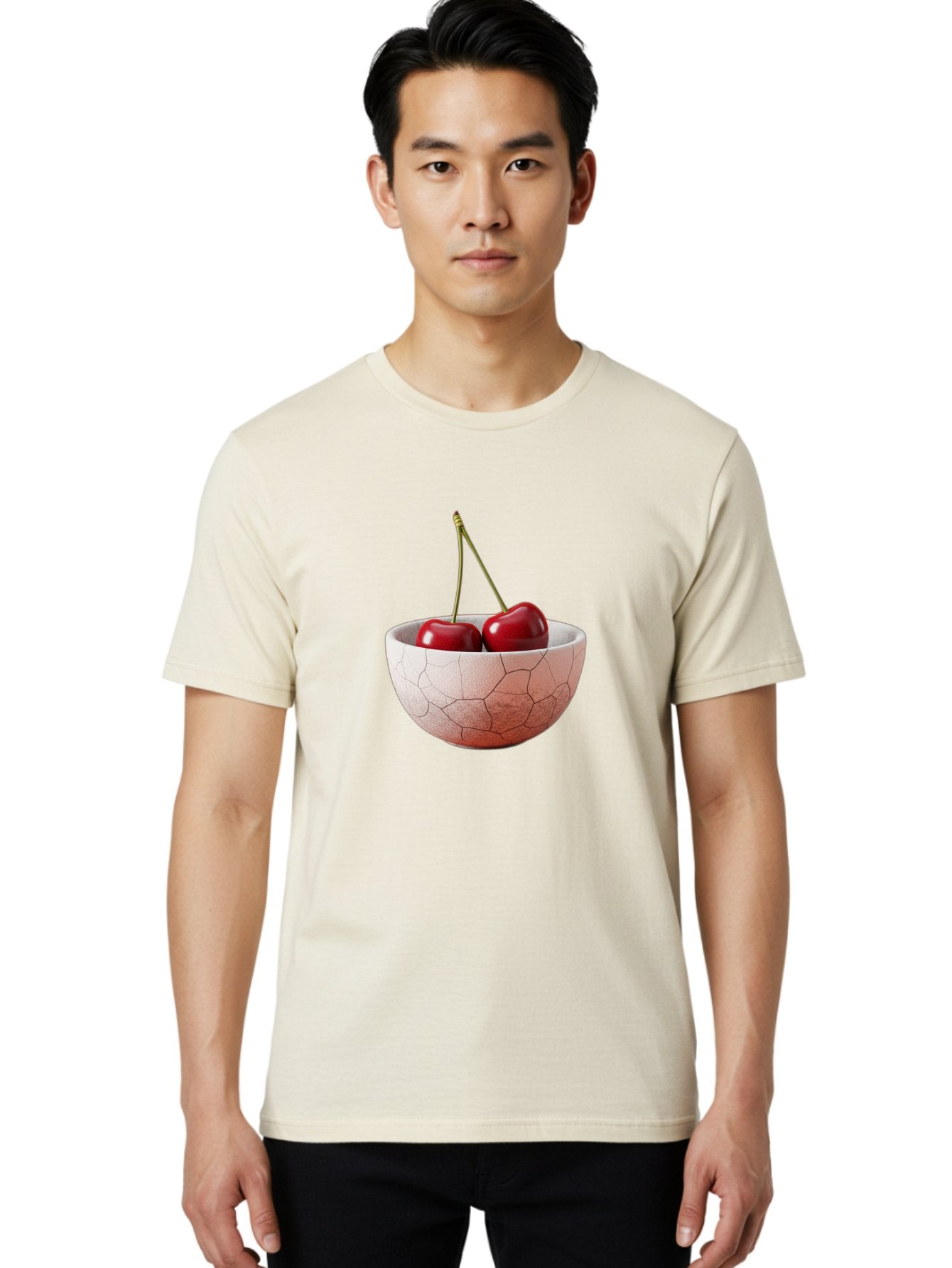 Two-Cherries-In-Cracked-Bowl Men'S Graphic Tee, 100% Cotton, Comfortable Casual Summer Wear, Machine Washable, Vintage Camera, Old Camera, Antique Camera, Black Camera, Classic Photography, Photography Equipment, Nostalgic Device, Film Camera, Baj281 18