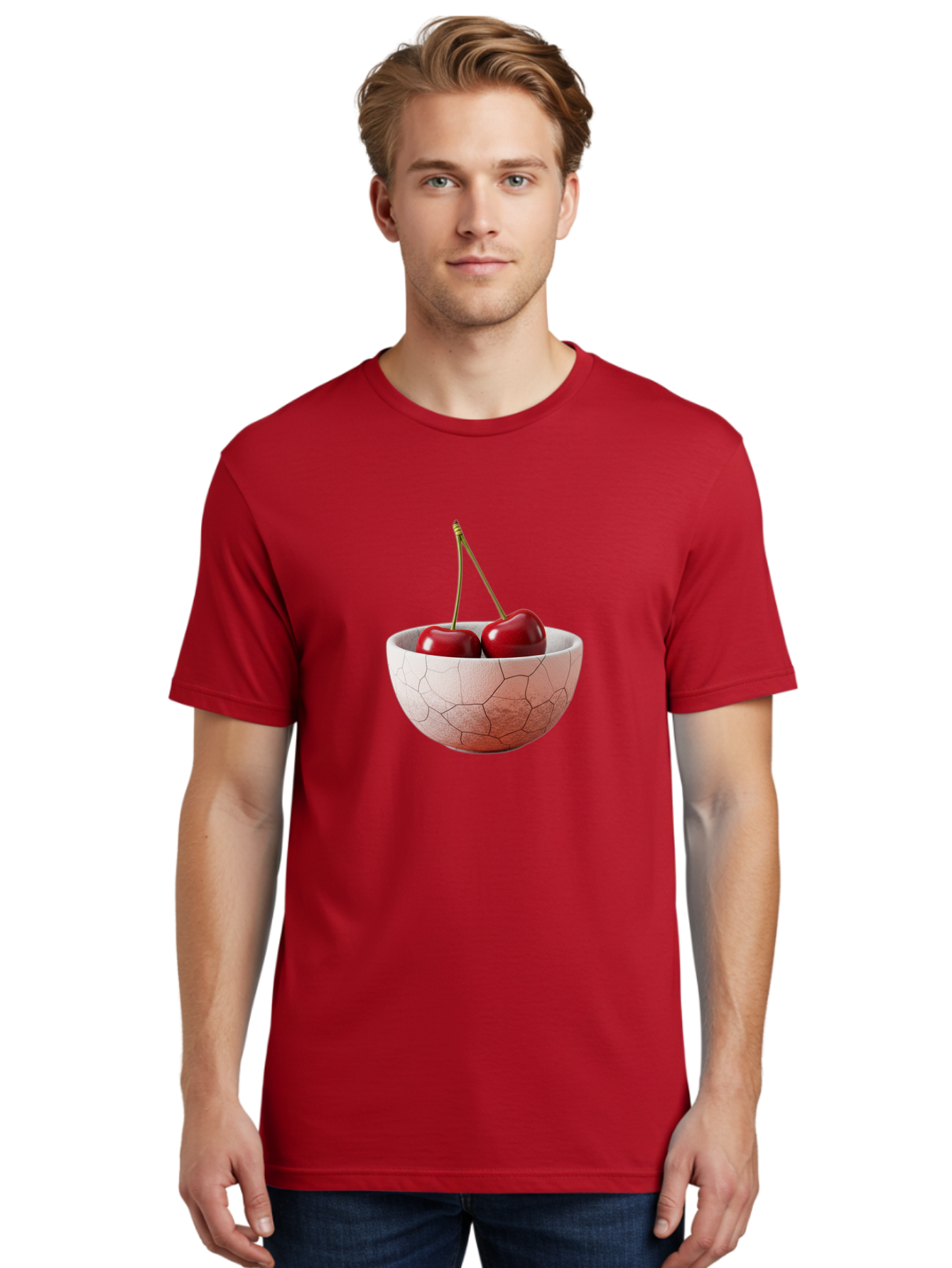 Two-Cherries-In-Cracked-Bowl Men'S Graphic Tee, 100% Cotton, Comfortable Casual Summer Wear, Machine Washable, Vintage Camera, Old Camera, Antique Camera, Black Camera, Classic Photography, Photography Equipment, Nostalgic Device, Film Camera, Baj281 20