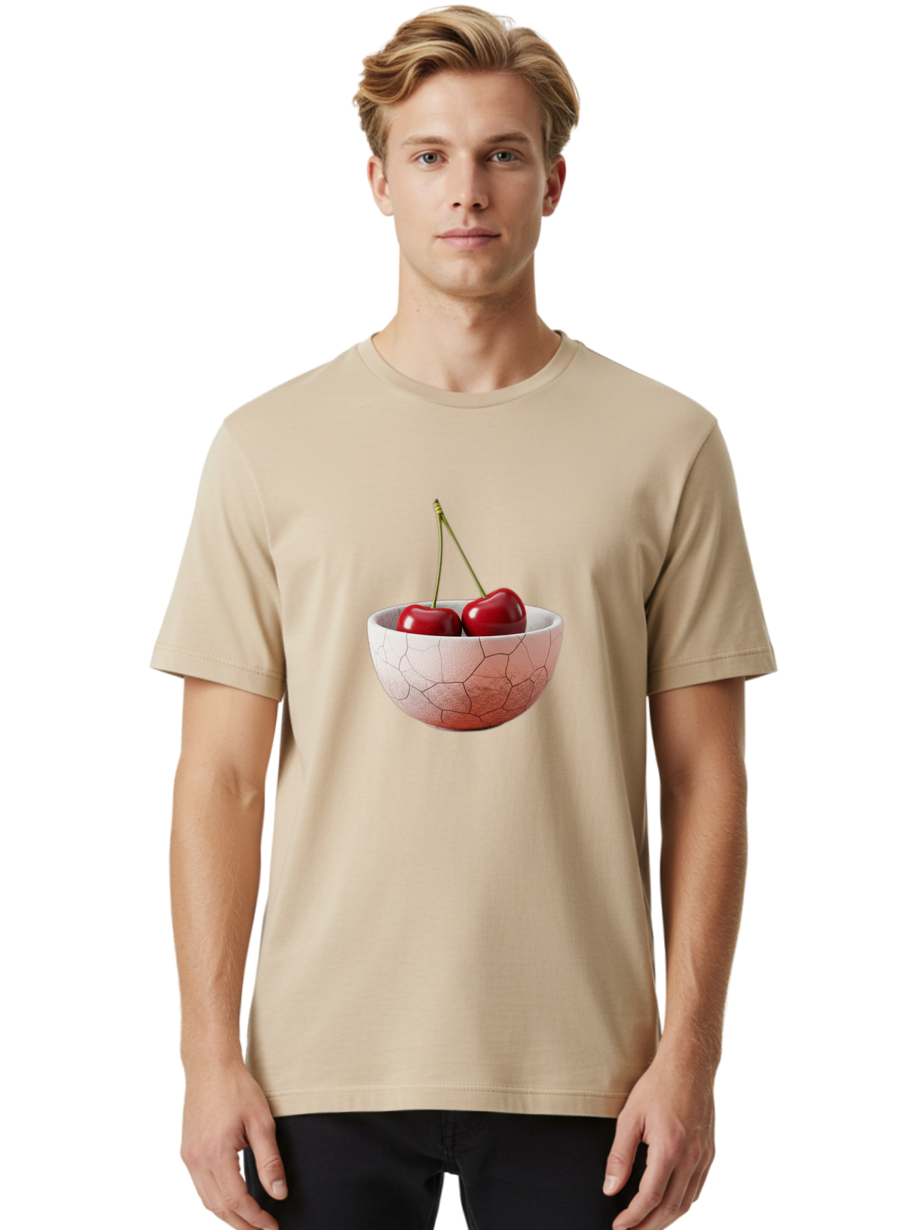 Two-Cherries-In-Cracked-Bowl Men'S Graphic Tee, 100% Cotton, Comfortable Casual Summer Wear, Machine Washable, Vintage Camera, Old Camera, Antique Camera, Black Camera, Classic Photography, Photography Equipment, Nostalgic Device, Film Camera, Baj281 17