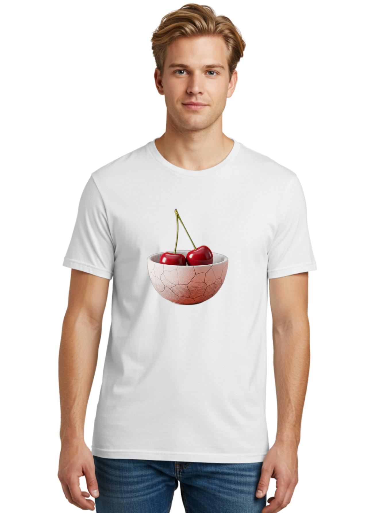 Two-Cherries-In-Cracked-Bowl Men'S Graphic Tee, 100% Cotton, Comfortable Casual Summer Wear, Machine Washable, Vintage Camera, Old Camera, Antique Camera, Black Camera, Classic Photography, Photography Equipment, Nostalgic Device, Film Camera, Baj281 24