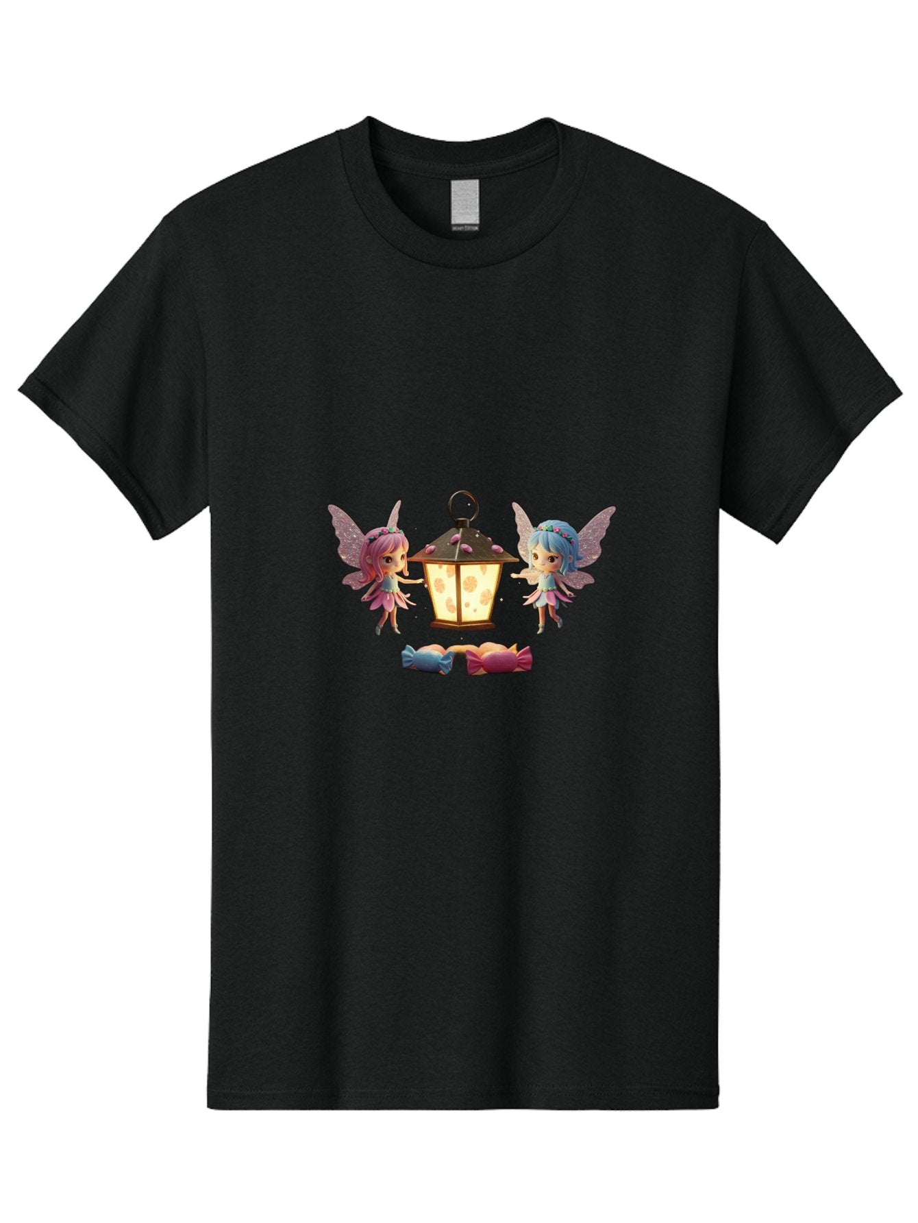 Two-Fairies-With-Lantern-1 Men'S Graphic Tee, 100% Cotton, Comfortable Casual Summer Wear, Machine Washable, Vintage Camera, Old Camera, Antique Camera, Black Camera, Classic Photography, Photography Equipment, Nostalgic Device, Film Camera, Baj283 9