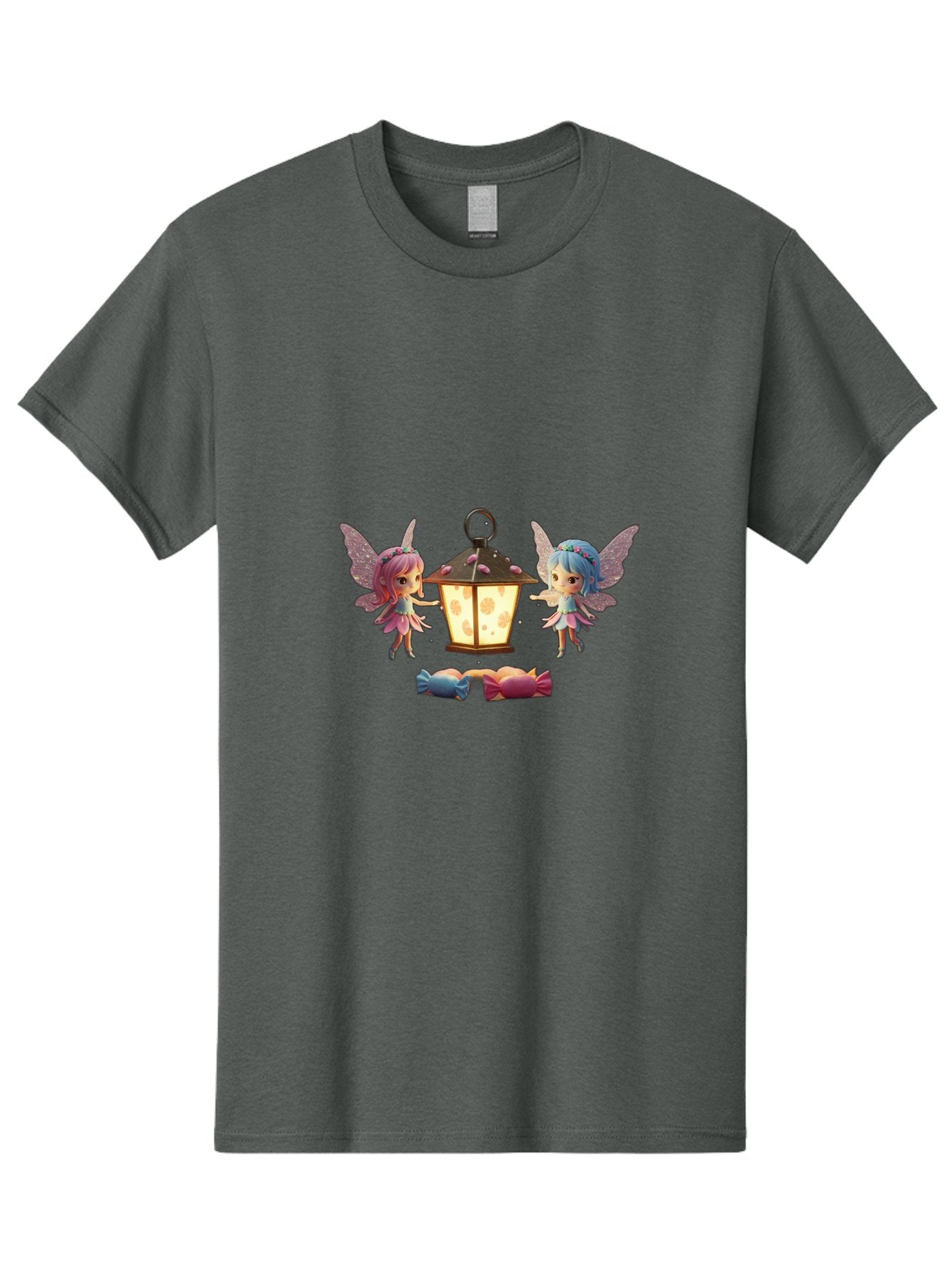 Two-Fairies-With-Lantern-1 Men'S Graphic Tee, 100% Cotton, Comfortable Casual Summer Wear, Machine Washable, Vintage Camera, Old Camera, Antique Camera, Black Camera, Classic Photography, Photography Equipment, Nostalgic Device, Film Camera, Baj283 12