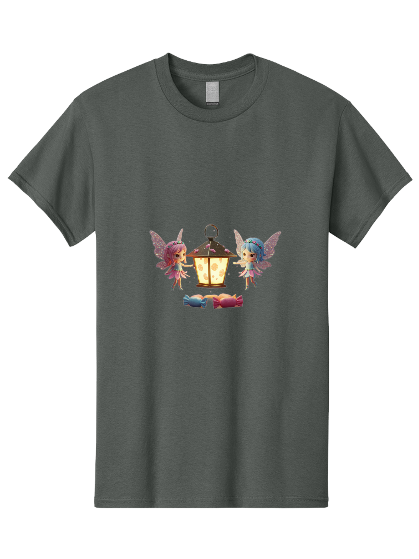 Two-Fairies-With-Lantern-1 Men'S Graphic Tee, 100% Cotton, Comfortable Casual Summer Wear, Machine Washable, Vintage Camera, Old Camera, Antique Camera, Black Camera, Classic Photography, Photography Equipment, Nostalgic Device, Film Camera, Baj283 3