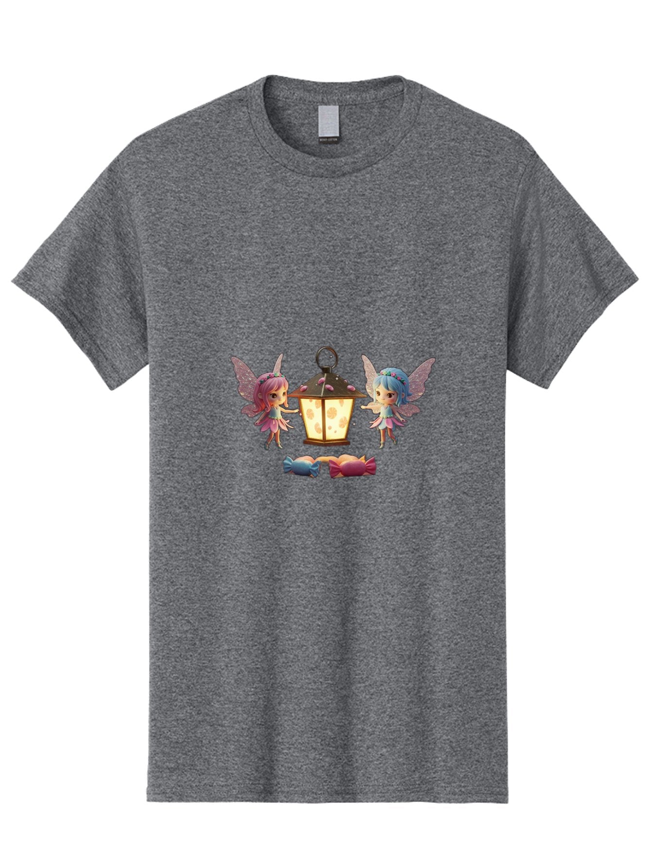 Two-Fairies-With-Lantern-1 Men'S Graphic Tee, 100% Cotton, Comfortable Casual Summer Wear, Machine Washable, Vintage Camera, Old Camera, Antique Camera, Black Camera, Classic Photography, Photography Equipment, Nostalgic Device, Film Camera, Baj283