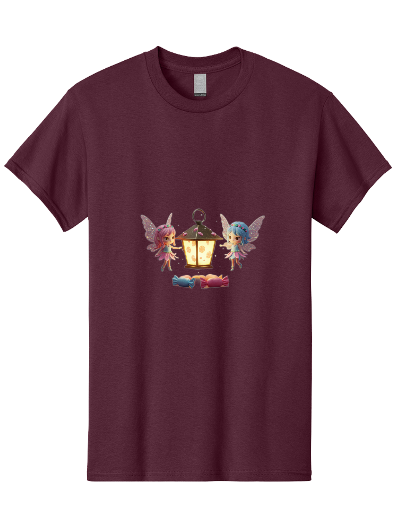 Two-Fairies-With-Lantern-1 Men'S Graphic Tee, 100% Cotton, Comfortable Casual Summer Wear, Machine Washable, Vintage Camera, Old Camera, Antique Camera, Black Camera, Classic Photography, Photography Equipment, Nostalgic Device, Film Camera, Baj283 12