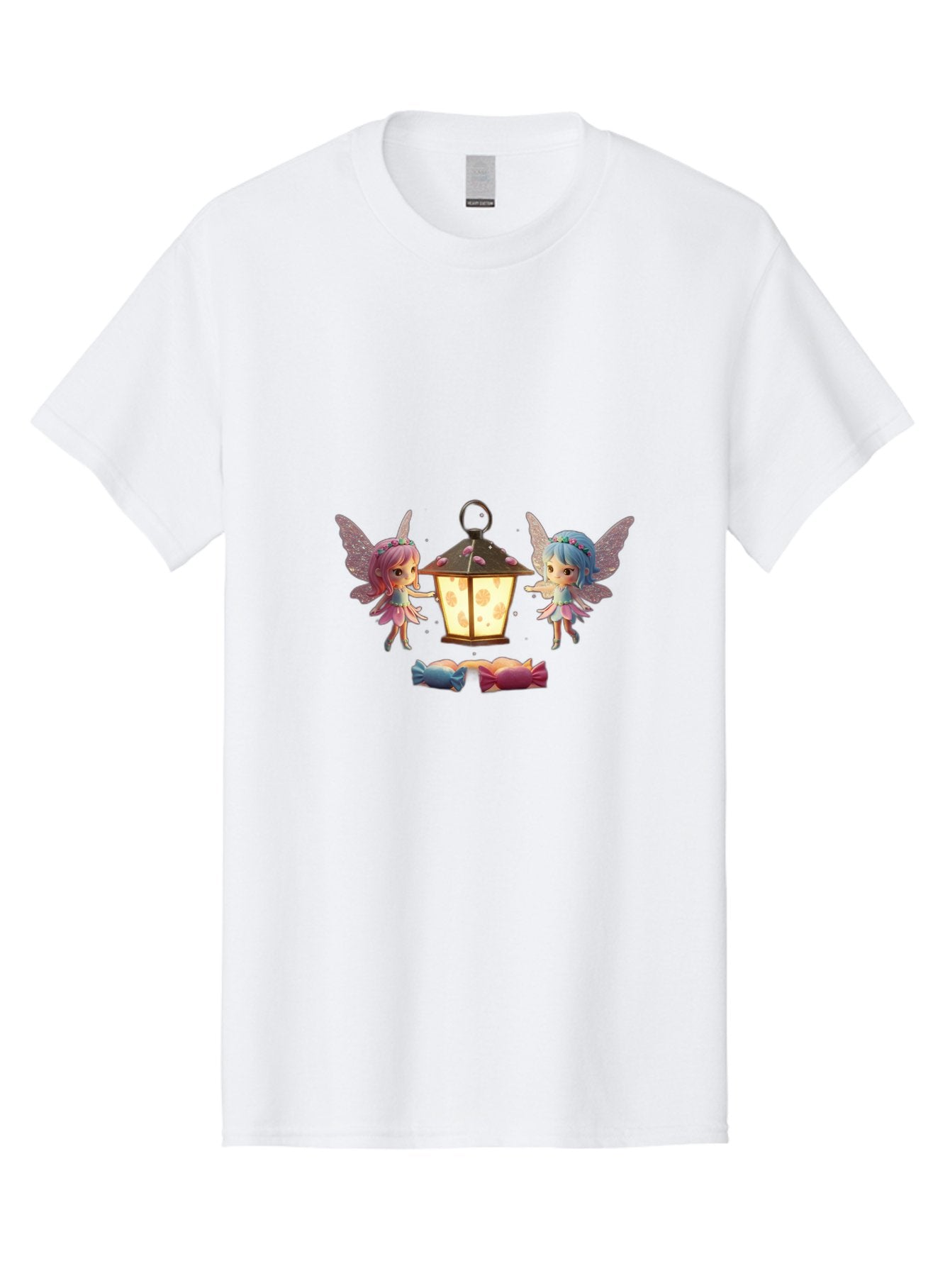 Two-Fairies-With-Lantern-1 Men'S Graphic Tee, 100% Cotton, Comfortable Casual Summer Wear, Machine Washable, Vintage Camera, Old Camera, Antique Camera, Black Camera, Classic Photography, Photography Equipment, Nostalgic Device, Film Camera, Baj283 14