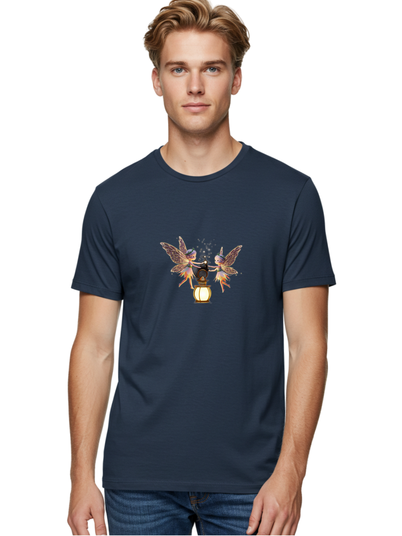Two-Fairies-With-Lantern Men'S Graphic Tee, 100% Cotton, Comfortable Casual Summer Wear, Machine Washable, Vintage Camera, Old Camera, Antique Camera, Black Camera, Classic Photography, Photography Equipment, Nostalgic Device, Film Camera, Baj284 27
