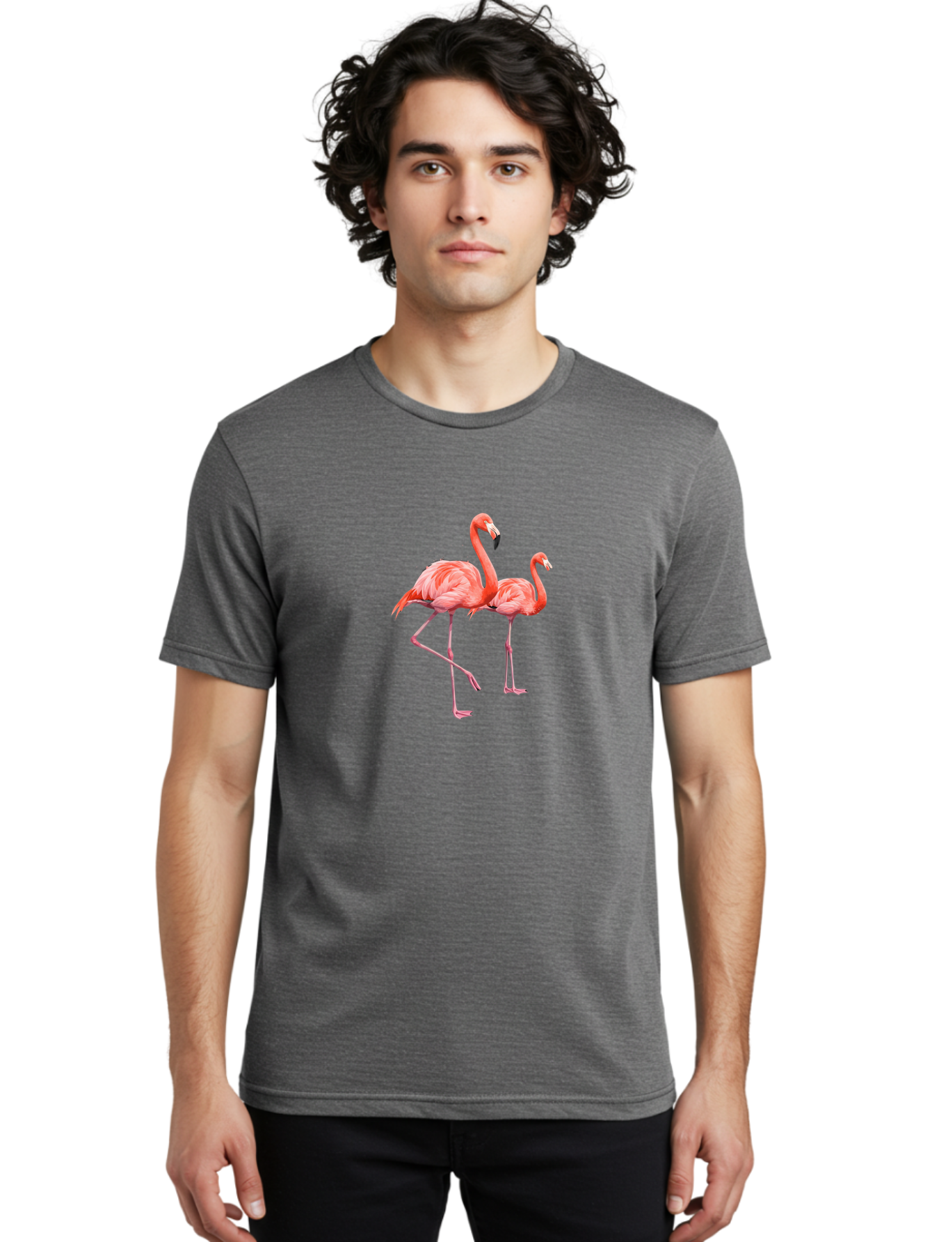 Two-Flamingos-1 Men'S Graphic Tee, 100% Cotton, Comfortable Casual Summer Wear, Machine Washable, Vintage Camera, Old Camera, Antique Camera, Black Camera, Classic Photography, Photography Equipment, Nostalgic Device, Film Camera, Camera Art Baj286 19