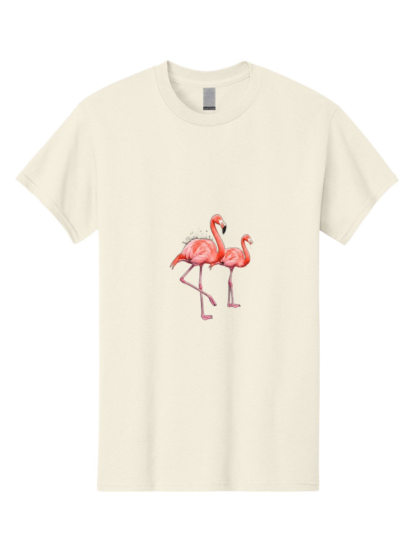 Two-Flamingos-1 Men'S Graphic Tee, 100% Cotton, Comfortable Casual Summer Wear, Machine Washable, Vintage Camera, Old Camera, Antique Camera, Black Camera, Classic Photography, Photography Equipment, Nostalgic Device, Film Camera, Camera Art Baj286