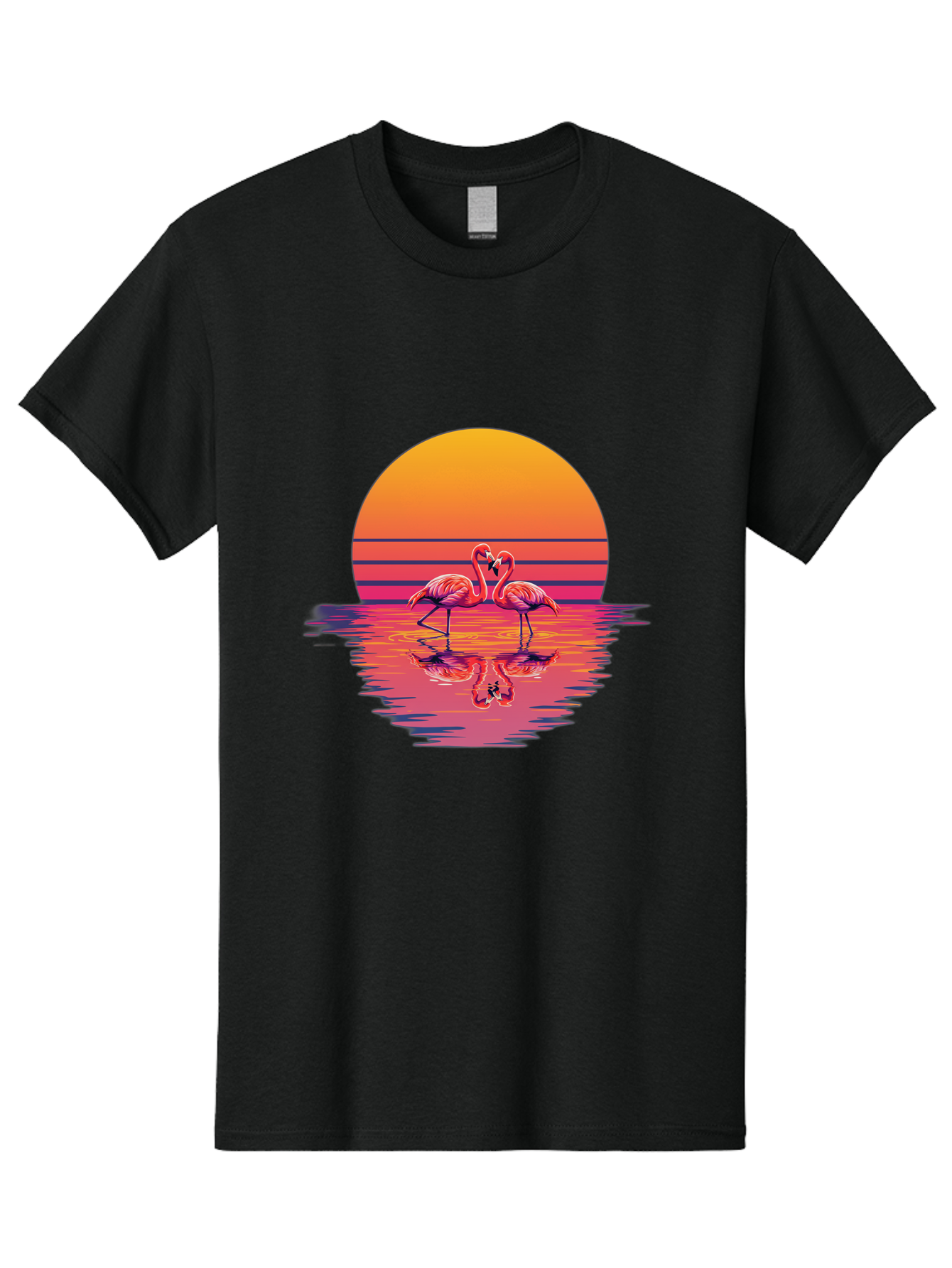 Two-Flamingos-2 Men'S Graphic Tee, 100% Cotton, Comfortable Casual Summer Wear, Machine Washable, Vintage Camera, Old Camera, Antique Camera, Black Camera, Classic Photography, Photography Equipment, Nostalgic Device, Film Camera, Camera Art Baj287 8