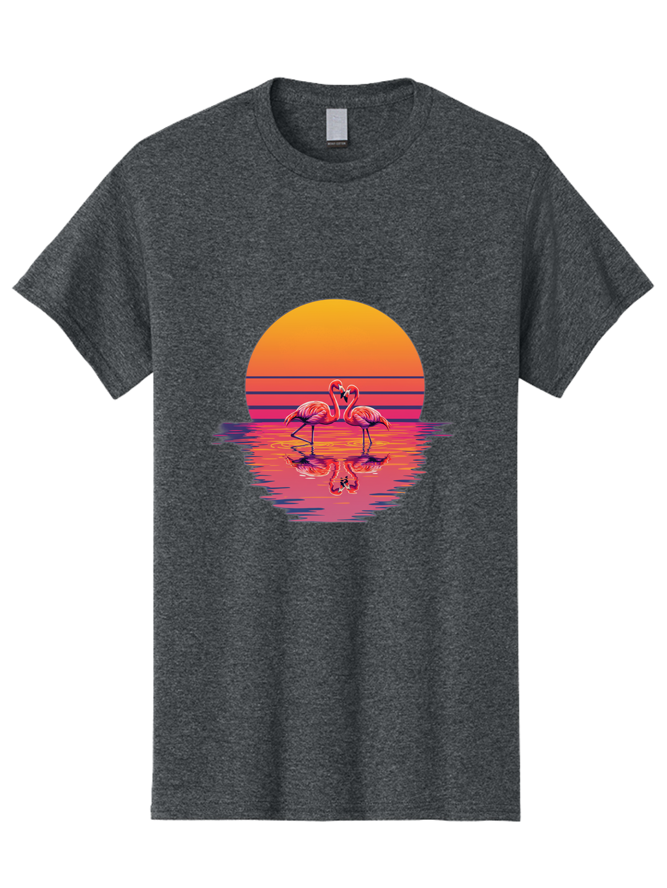 Two-Flamingos-2 Men'S Graphic Tee, 100% Cotton, Comfortable Casual Summer Wear, Machine Washable, Vintage Camera, Old Camera, Antique Camera, Black Camera, Classic Photography, Photography Equipment, Nostalgic Device, Film Camera, Camera Art Baj287 4