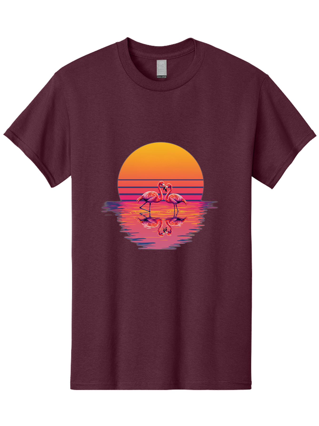 Two-Flamingos-2 Men'S Graphic Tee, 100% Cotton, Comfortable Casual Summer Wear, Machine Washable, Vintage Camera, Old Camera, Antique Camera, Black Camera, Classic Photography, Photography Equipment, Nostalgic Device, Film Camera, Camera Art Baj287 3