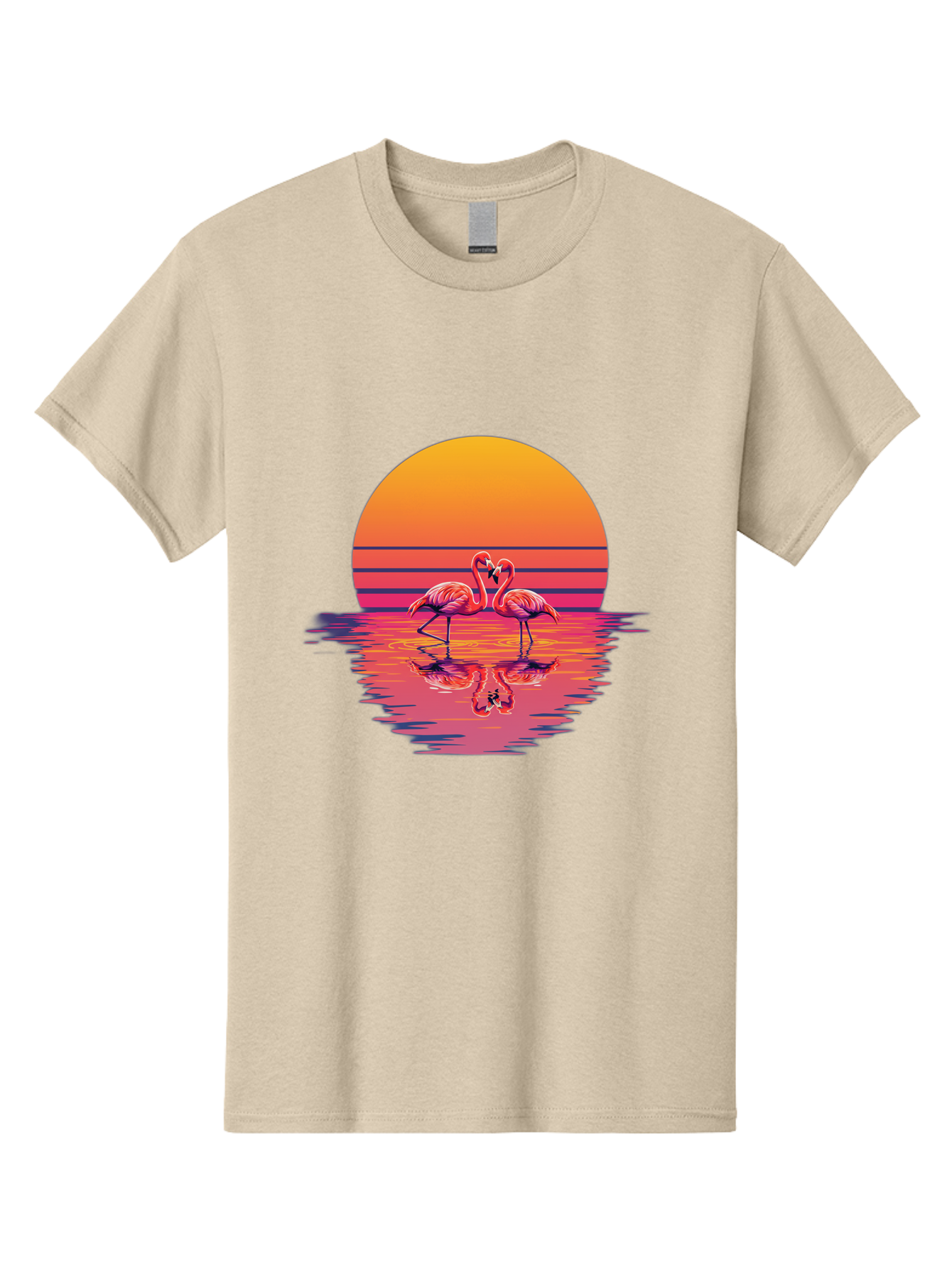 Two-Flamingos-2 Men'S Graphic Tee, 100% Cotton, Comfortable Casual Summer Wear, Machine Washable, Vintage Camera, Old Camera, Antique Camera, Black Camera, Classic Photography, Photography Equipment, Nostalgic Device, Film Camera, Camera Art Baj287 5
