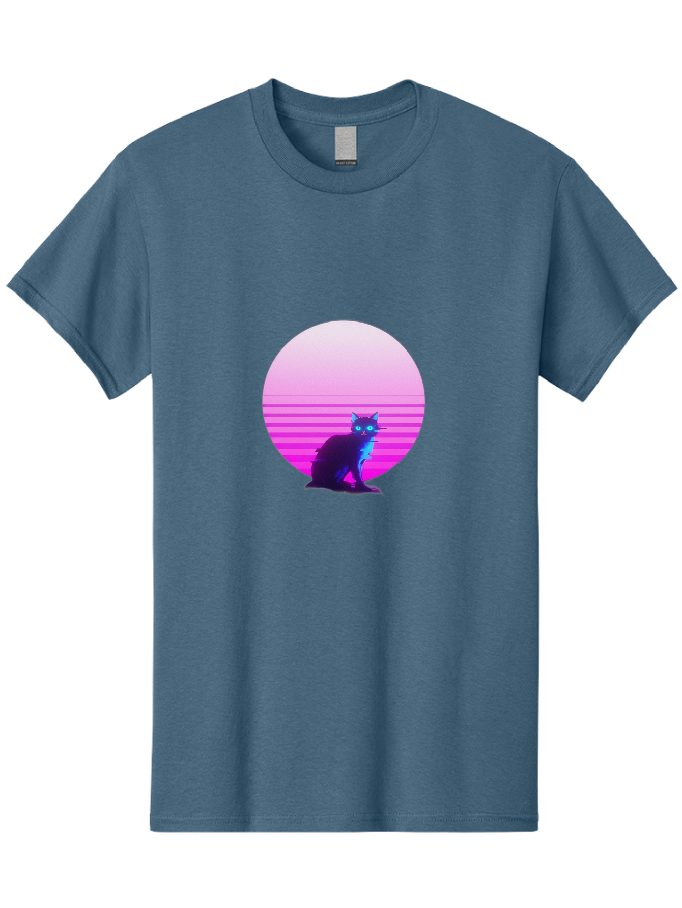 Vaporwave-Cat Men'S Graphic Tee, 100% Cotton, Comfortable Casual Summer Wear, Machine Washable, Vintage Camera, Old Camera, Antique Camera, Black Camera, Classic Photography, Photography Equipment, Nostalgic Device, Film Camera, Camera Art Baj290 5
