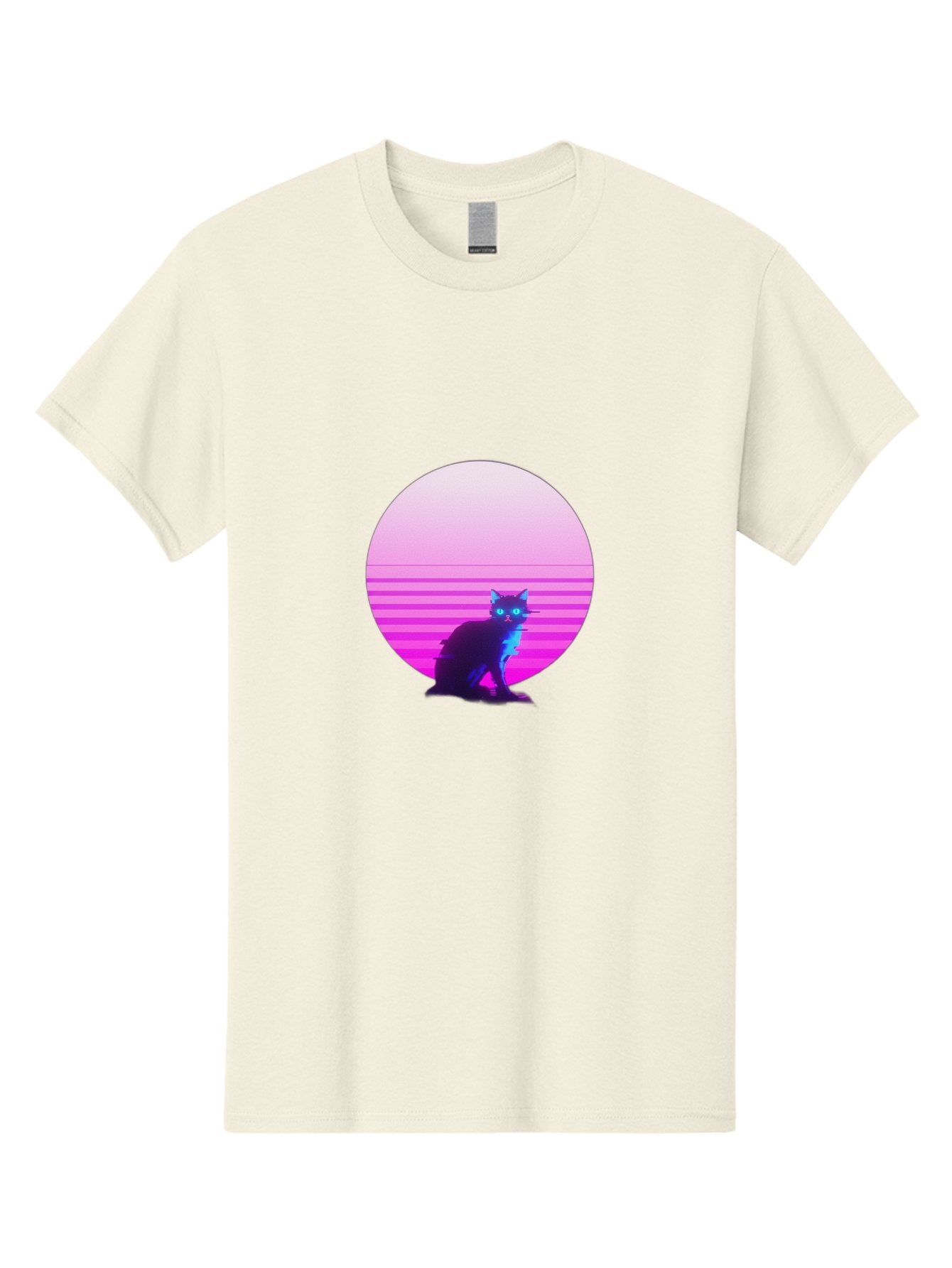 Vaporwave-Cat Men'S Graphic Tee, 100% Cotton, Comfortable Casual Summer Wear, Machine Washable, Vintage Camera, Old Camera, Antique Camera, Black Camera, Classic Photography, Photography Equipment, Nostalgic Device, Film Camera, Camera Art Baj290 8