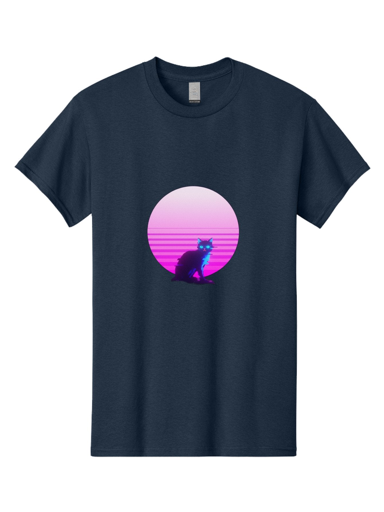 Vaporwave-Cat Men'S Graphic Tee, 100% Cotton, Comfortable Casual Summer Wear, Machine Washable, Vintage Camera, Old Camera, Antique Camera, Black Camera, Classic Photography, Photography Equipment, Nostalgic Device, Film Camera, Camera Art Baj290 11